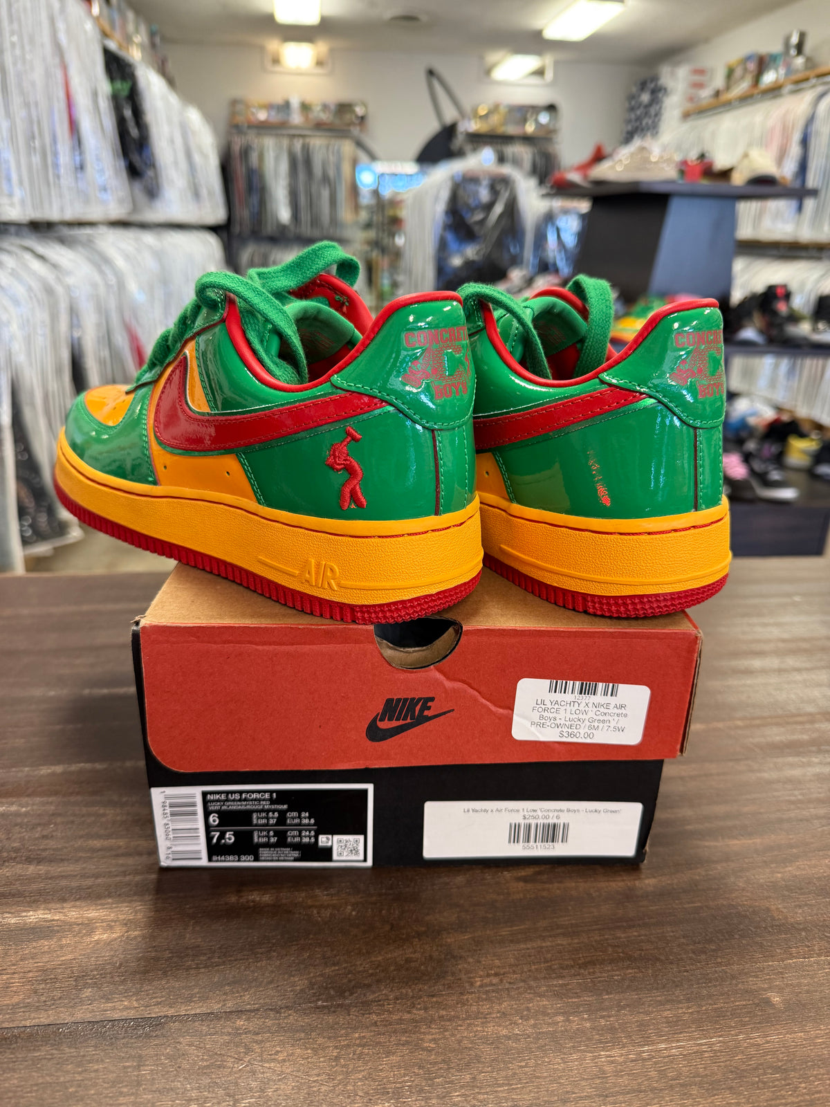 Nike Air Force 1 Low Lil Yachty Concrete Boys Lucky Green