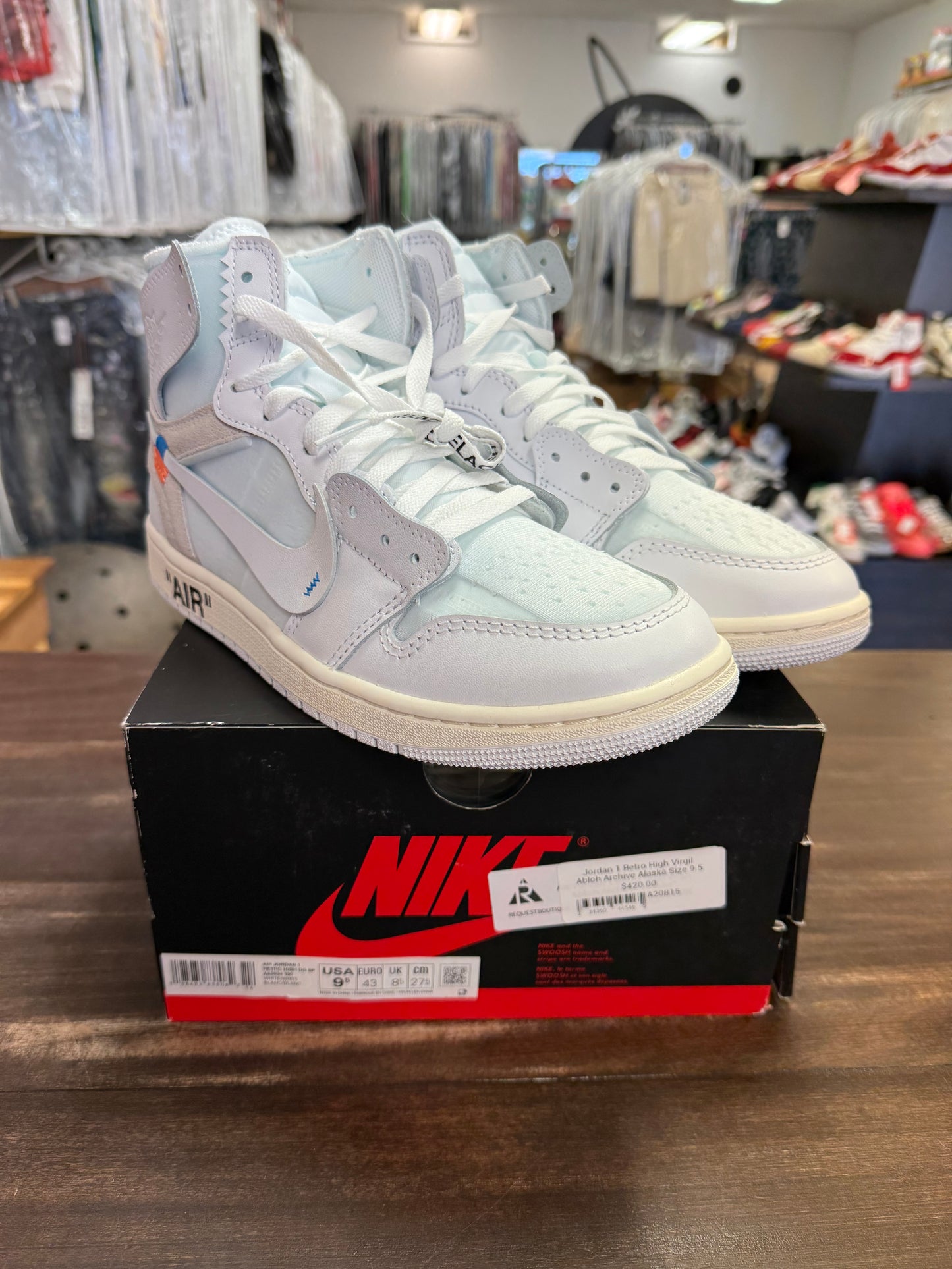 Jordan 1 Retro High Virgil Abloh Archive Alaska