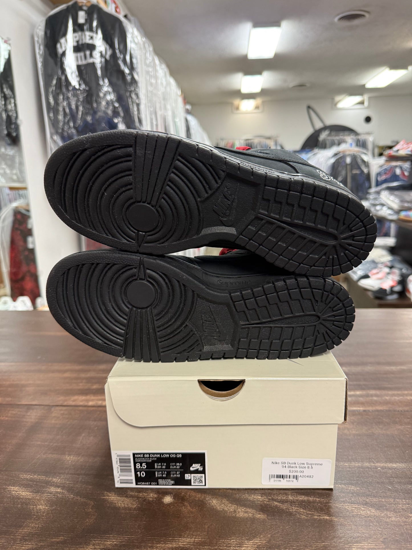 Nike SB Dunk Low Supreme 94 Black