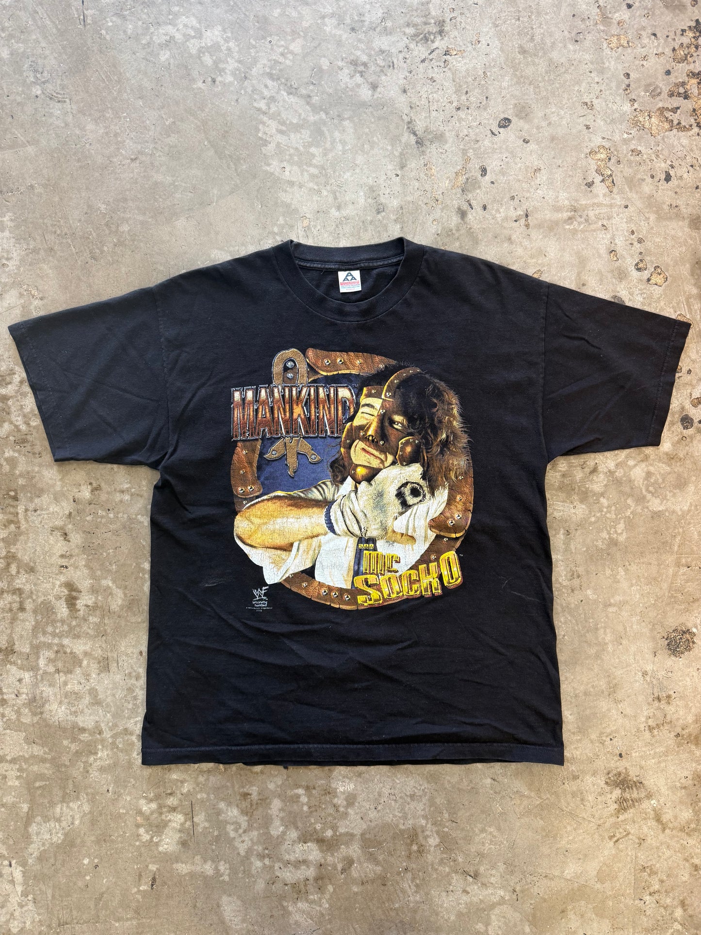 Vintage 1998 Mankind Worship The Sock T-Shirt