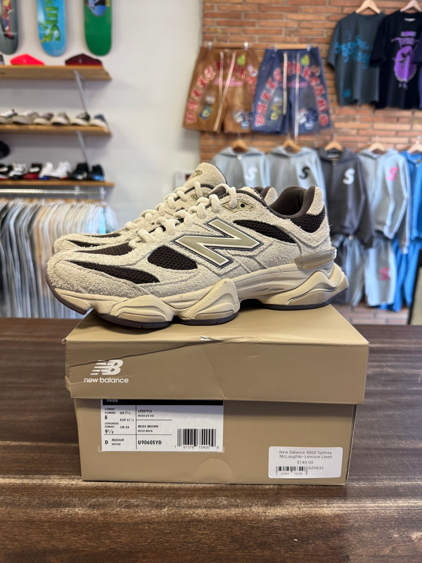 New Balance 9060 Sydney McLaughlin-Levrone Linen Black Coffee