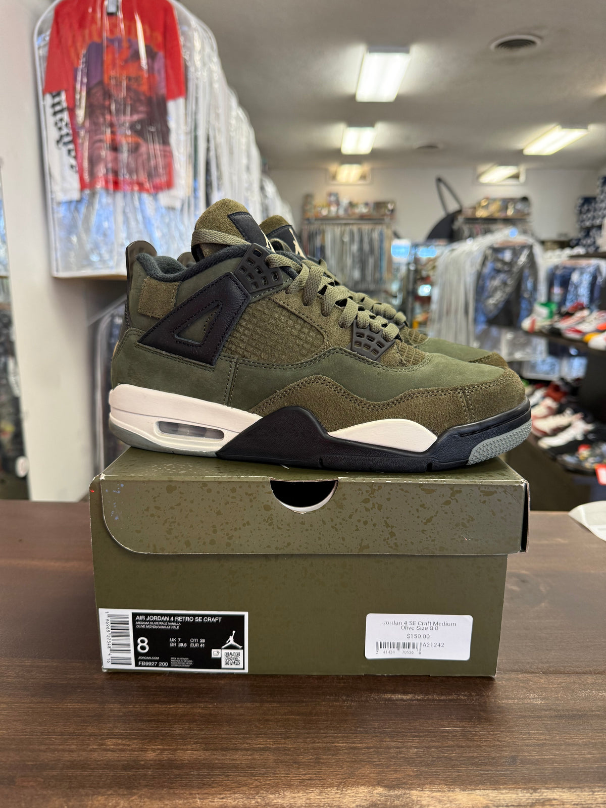 Jordan 4 SE Craft Medium Olive