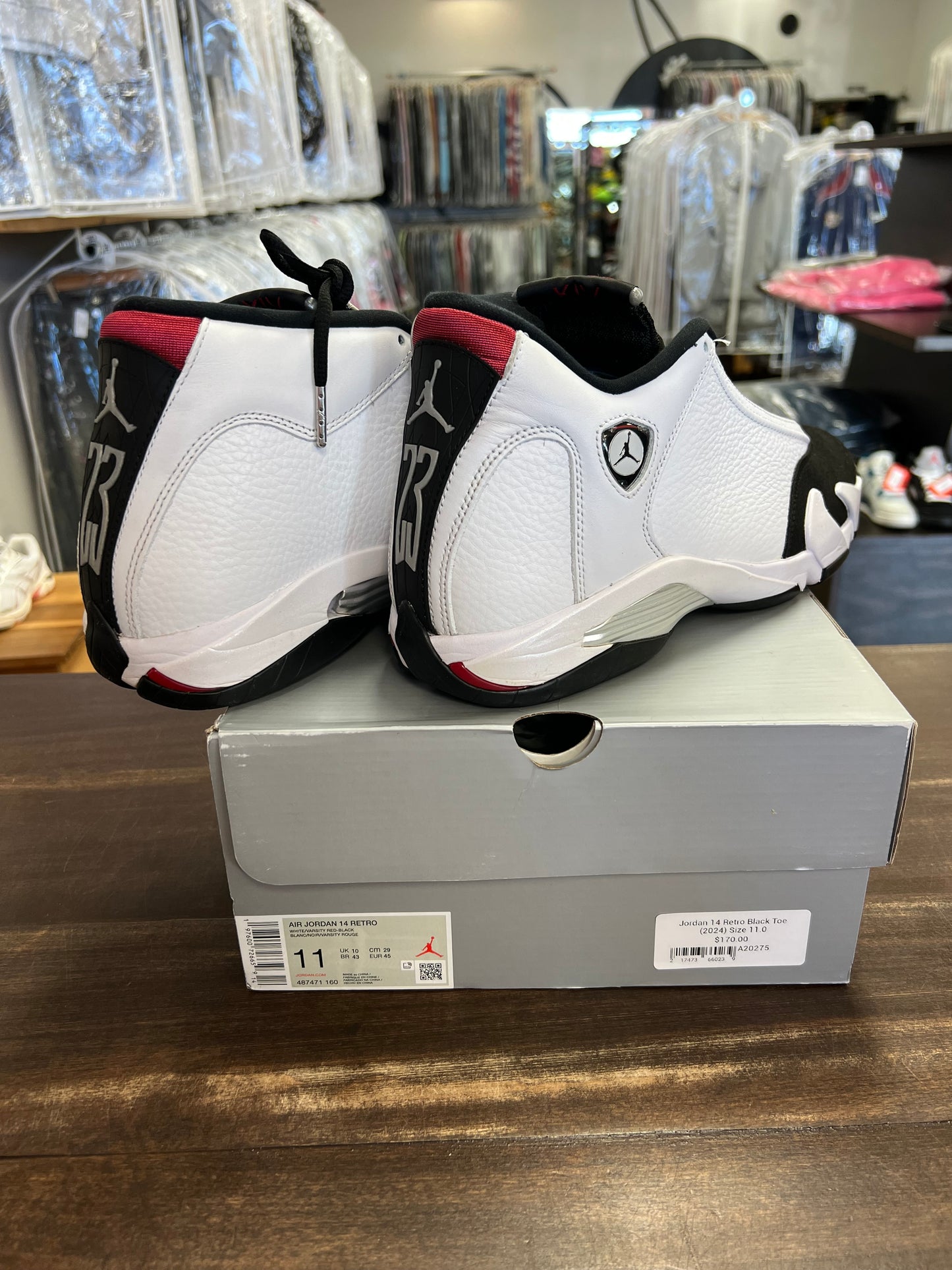 Jordan 14 Retro Black Toe (2024)