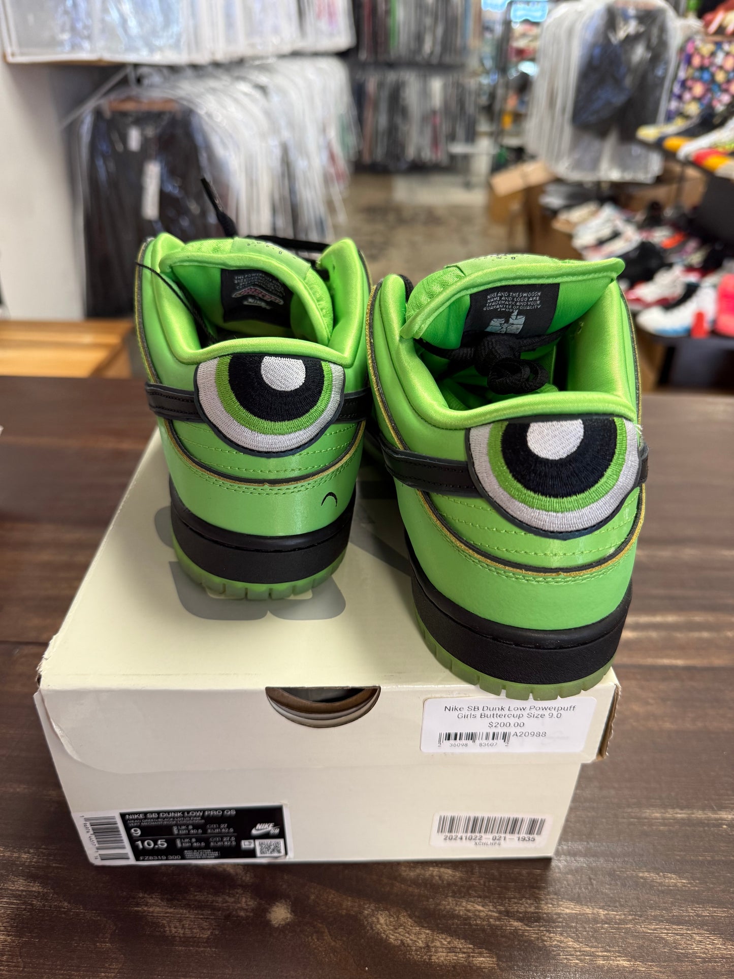 Nike SB Dunk Low Powerpuff Girls Buttercup