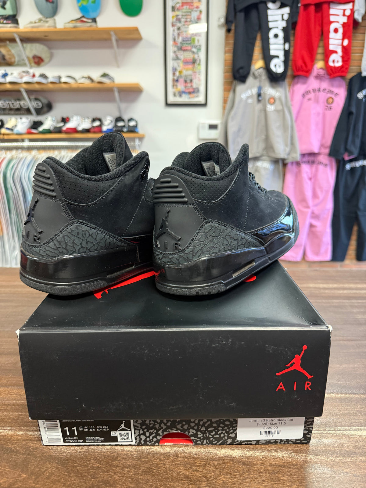 Jordan 3 Black Cat 2025