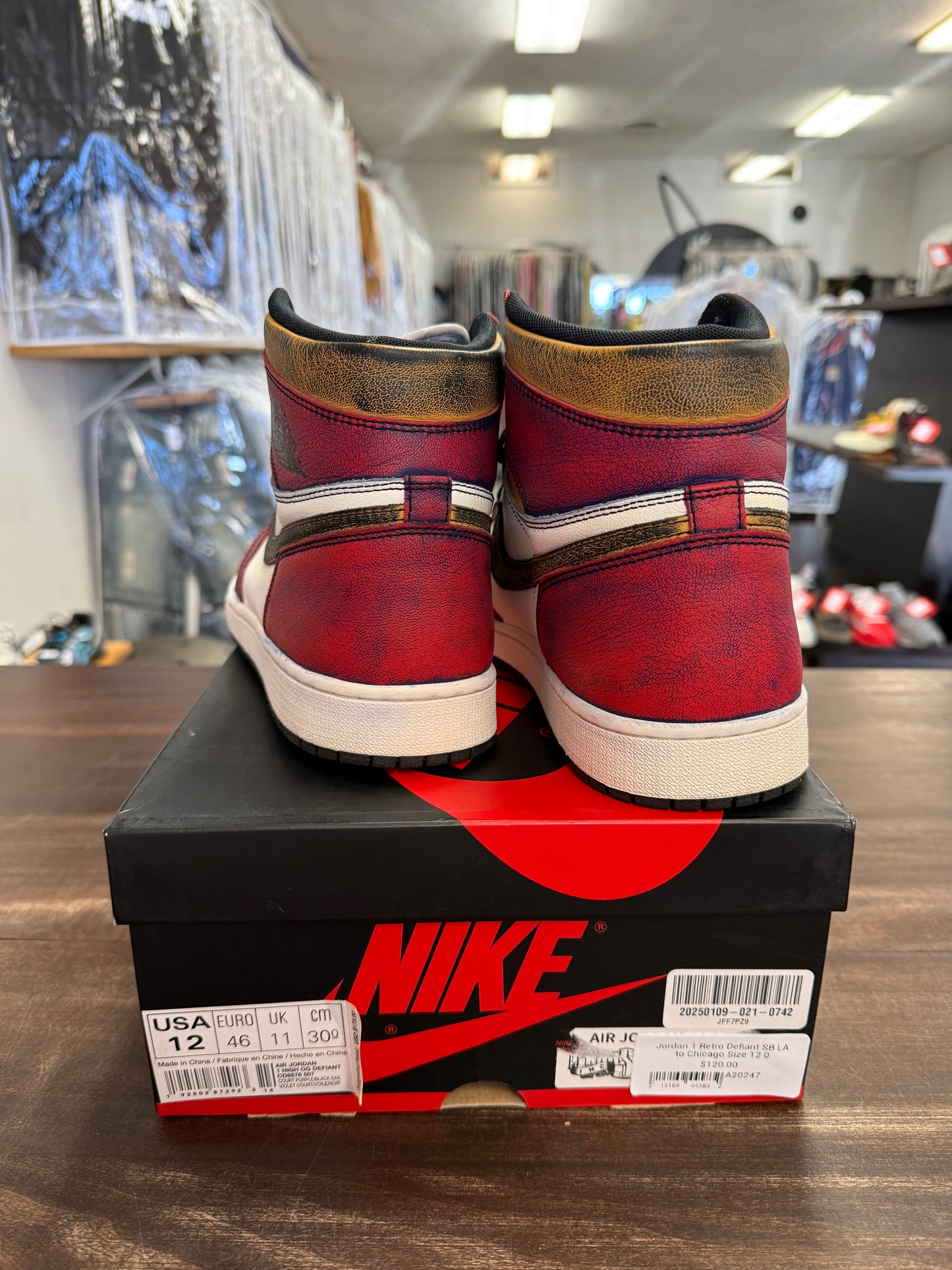 Jordan 1 Retro Defiant SB LA to Chicago
