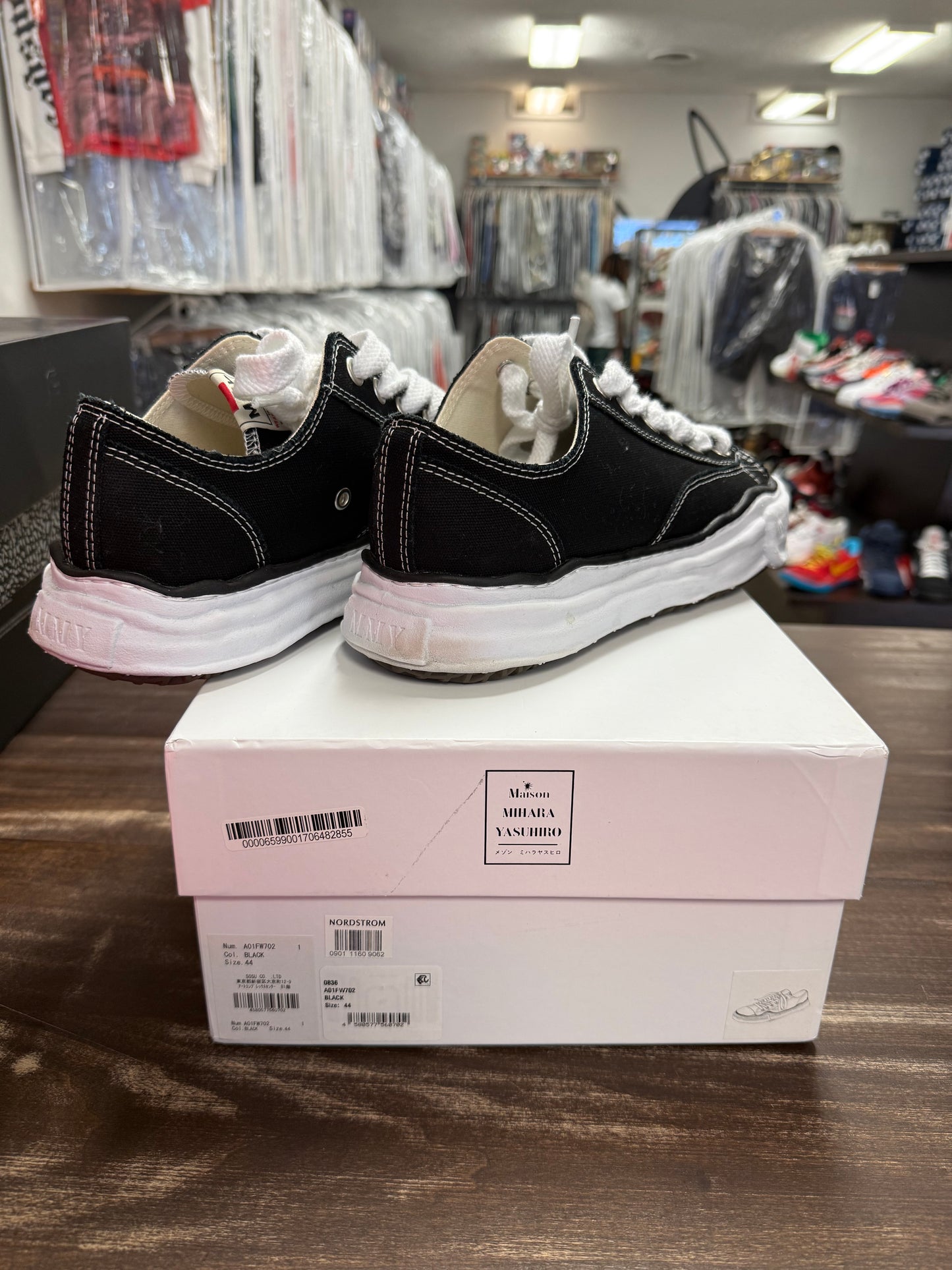 Maison Mihara Yasuhiro Peterson OG Sole Canvas Low Black