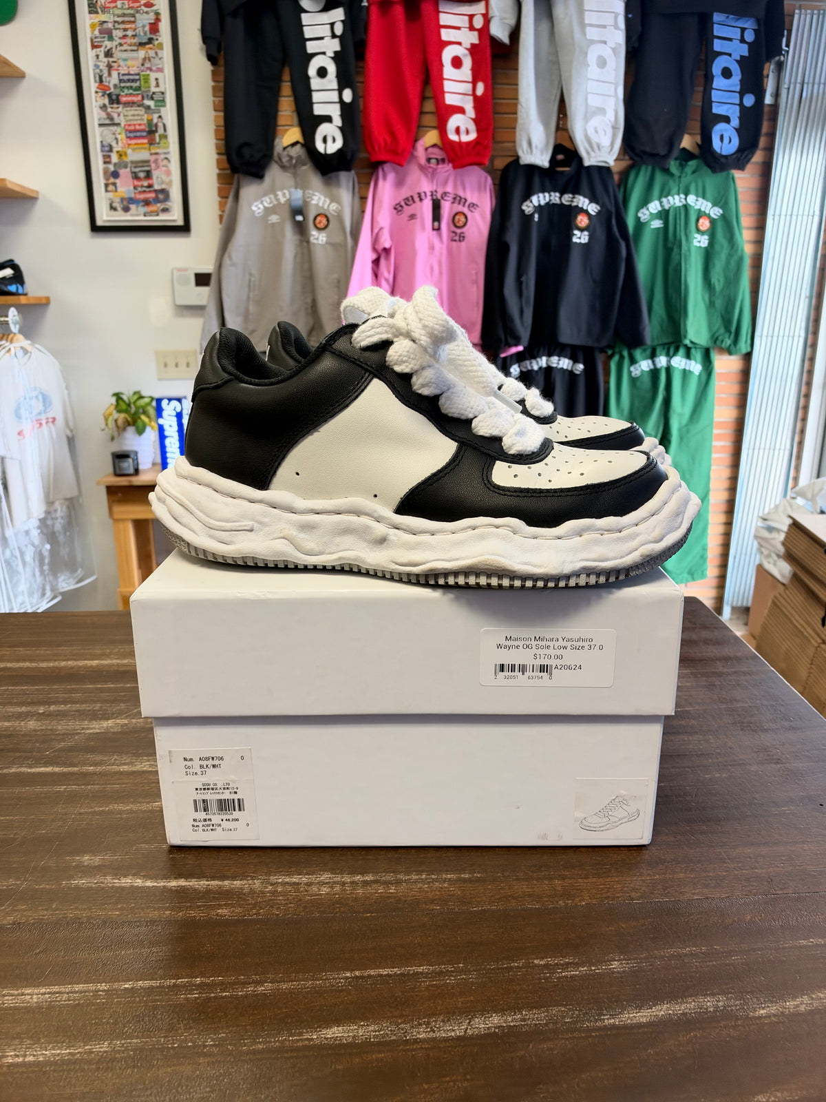Maison Mihara Yasuhiro Wayne OG Sole Low White Black