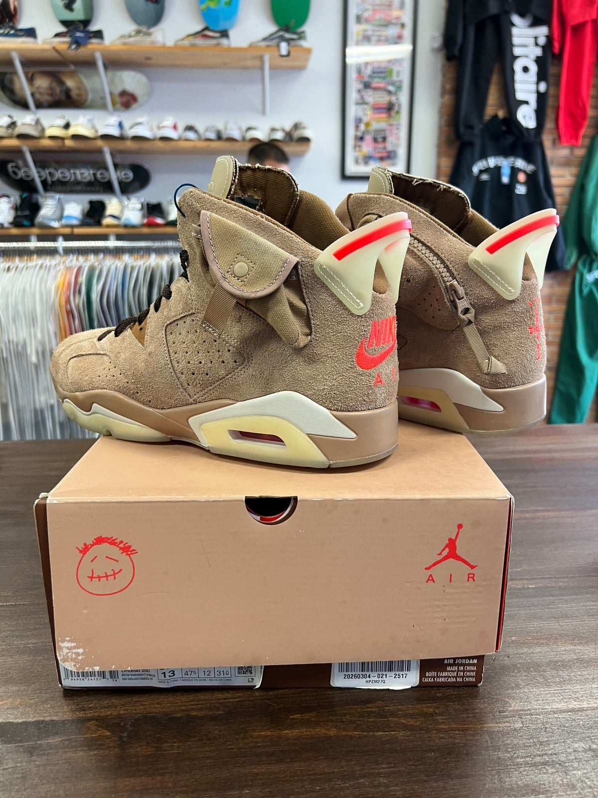 Jordan 6 Retro Travis Scott British Khaki