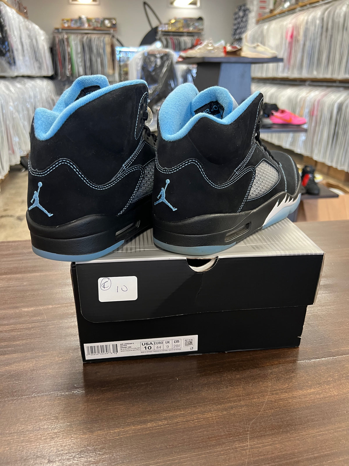 Jordan 5 Black University Blue 2026