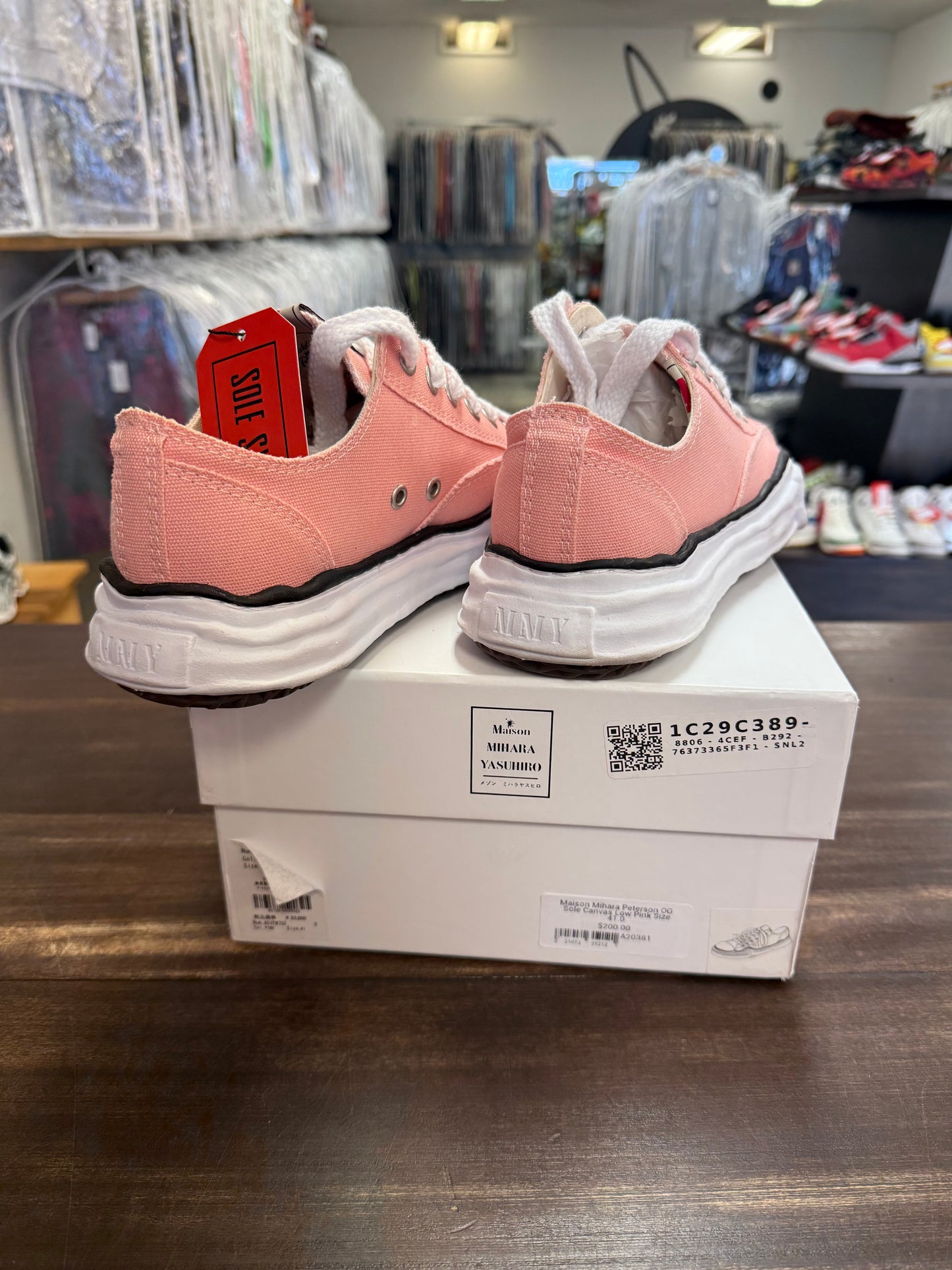 Maison Mihara Peterson OG Sole Canvas Low Pink