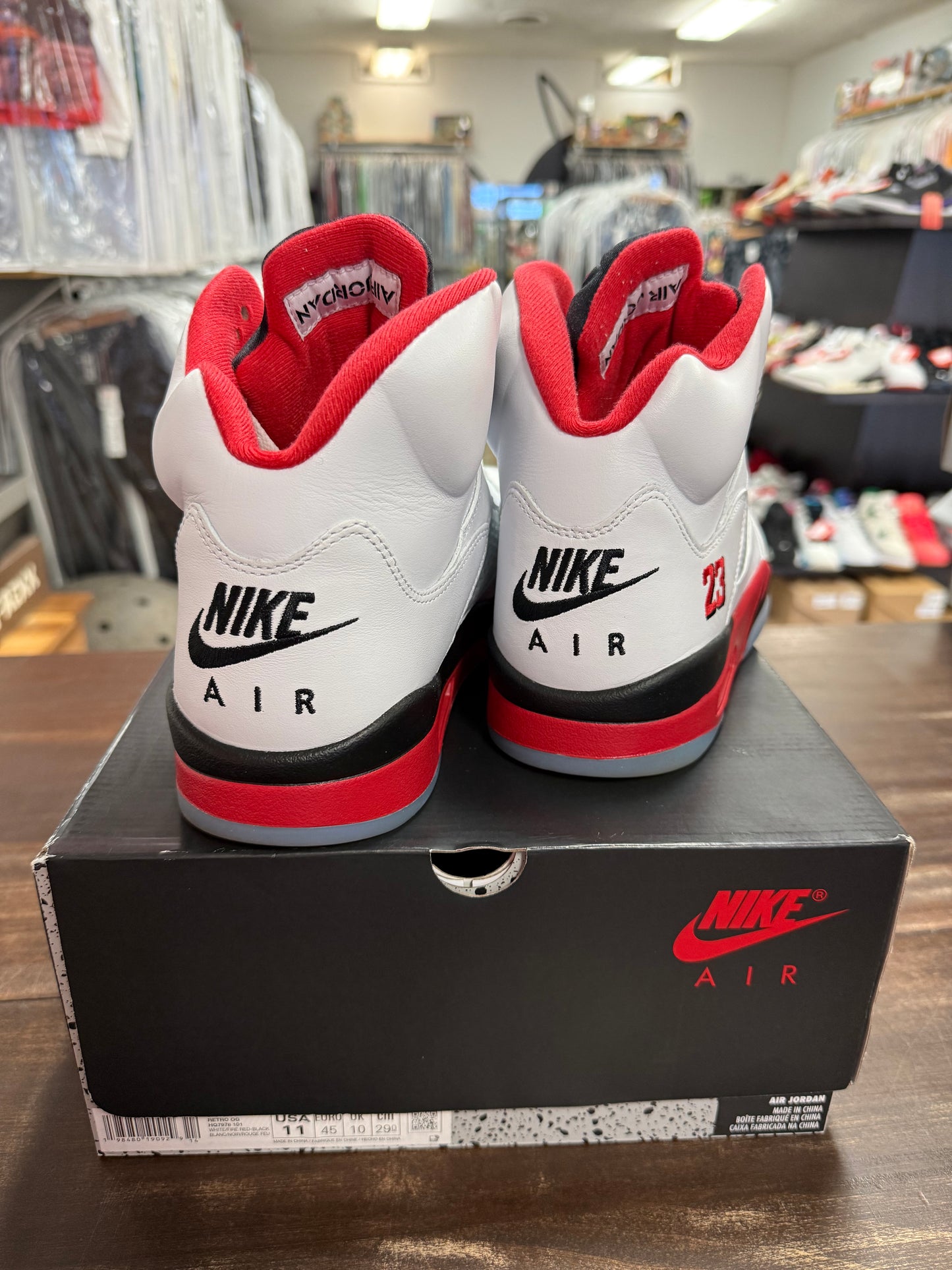 Jordan 5 Fire Red Black Tongue 2025