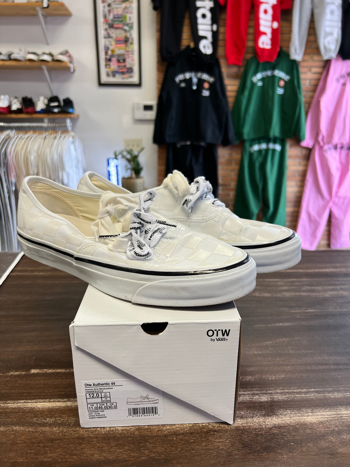 Vans OTW Authentic 44 HommeGirls White Grey