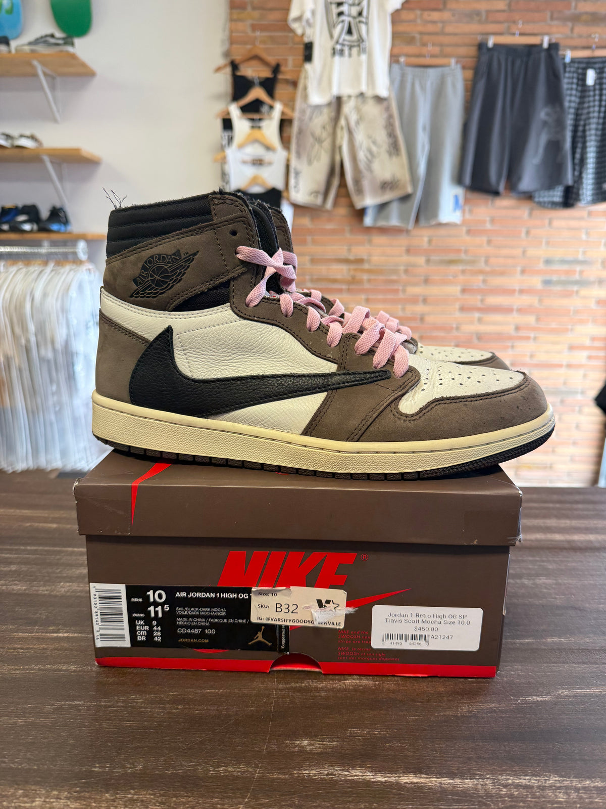 Jordan 1 Retro High OG SP Travis Scott Mocha