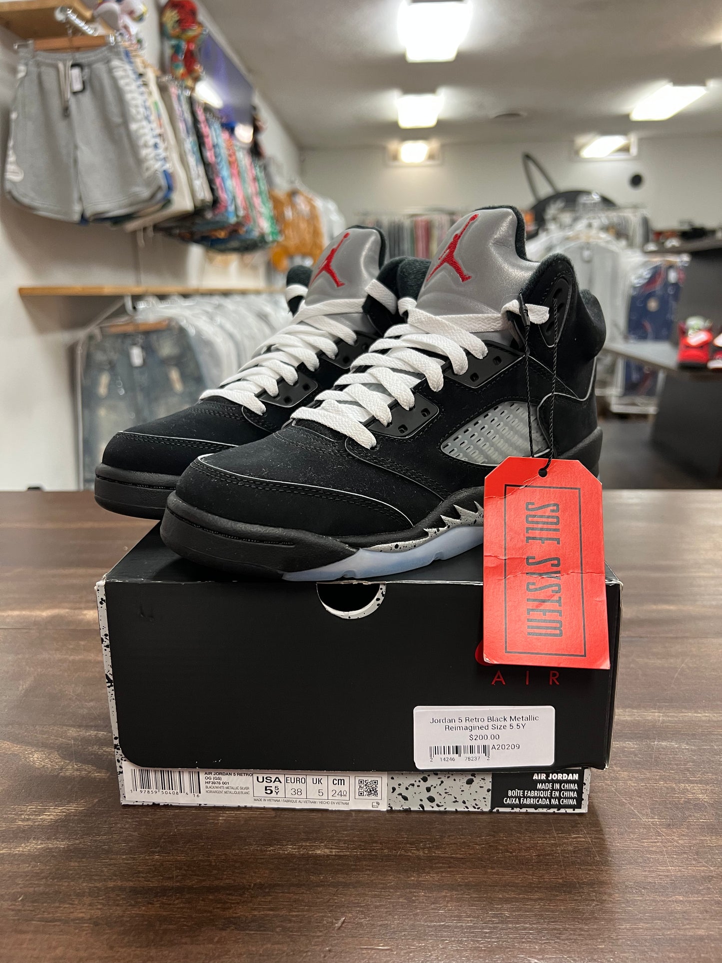 Jordan 5 Retro Black Metallic Reimagined