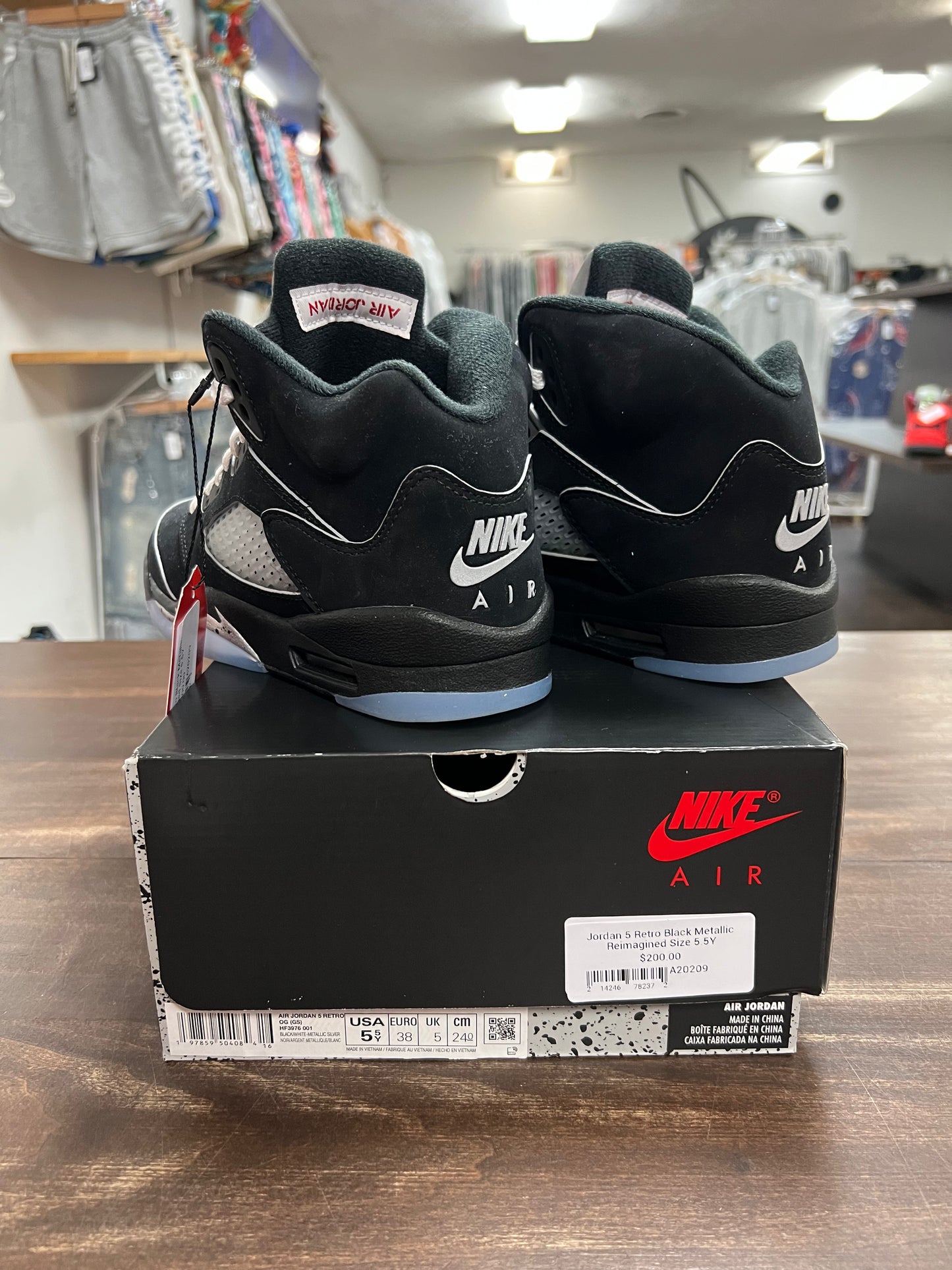 Jordan 5 Retro Black Metallic Reimagined