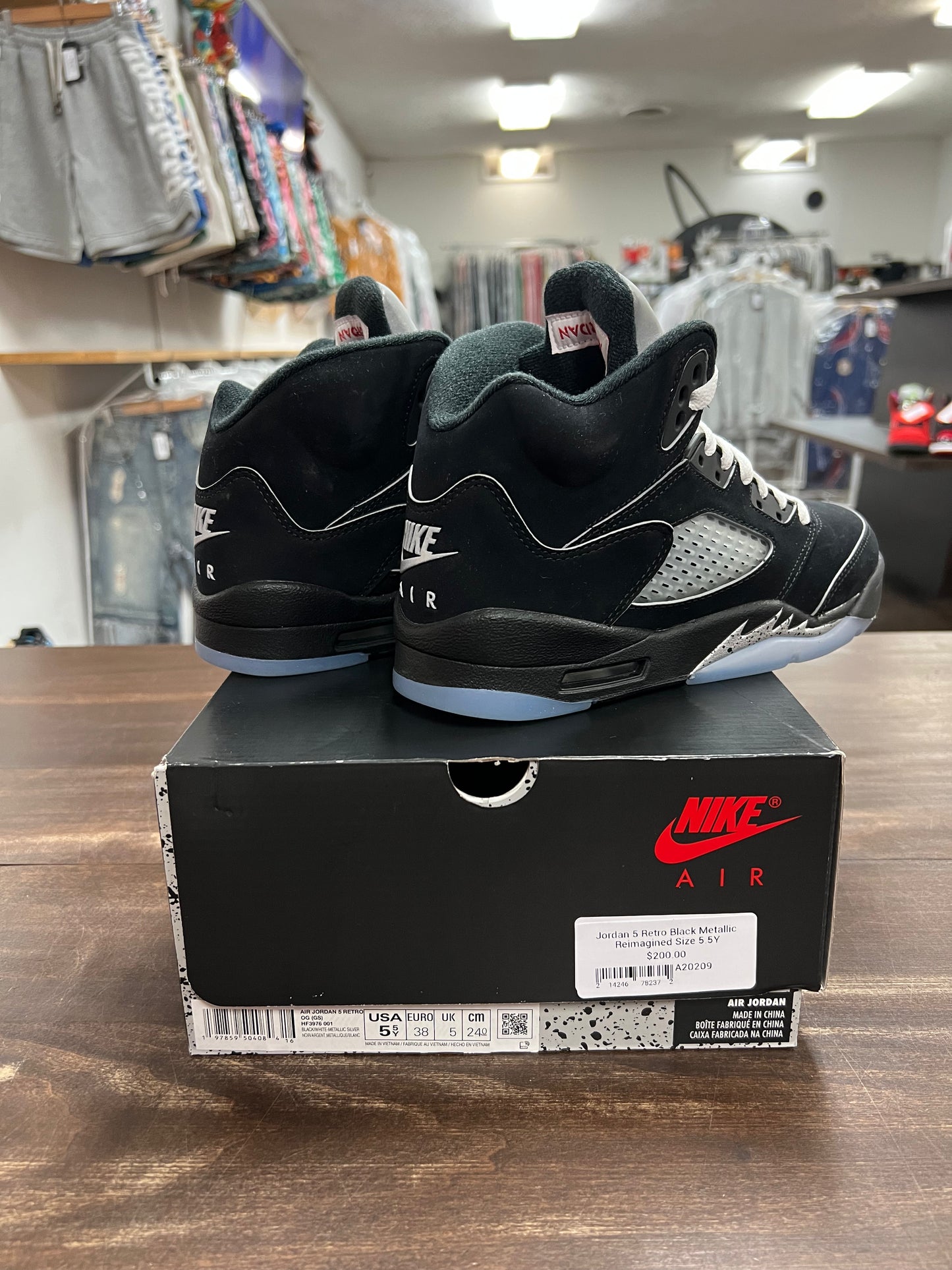 Jordan 5 Retro Black Metallic Reimagined