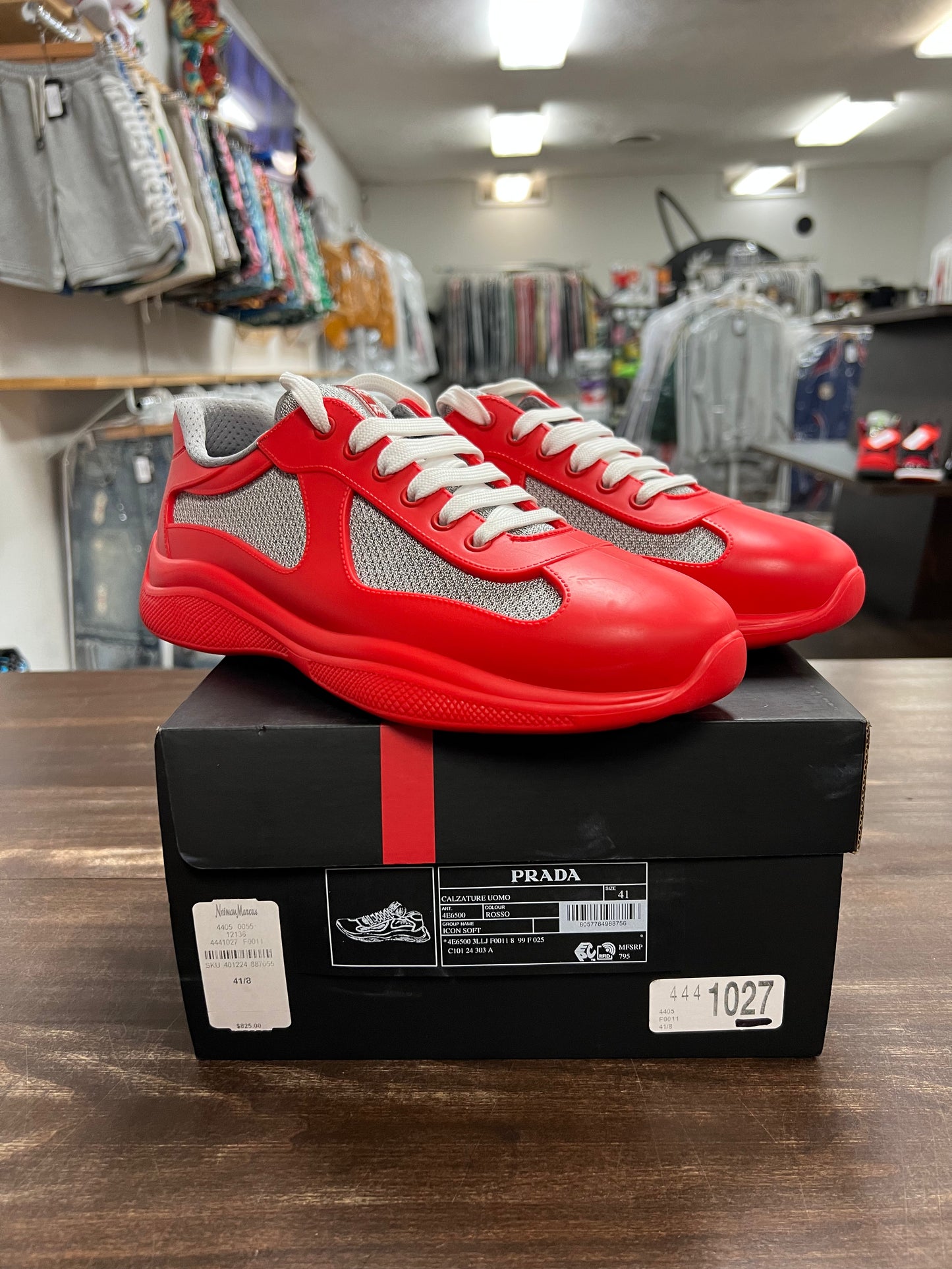 Prada America's Cup Soft Rubber Red