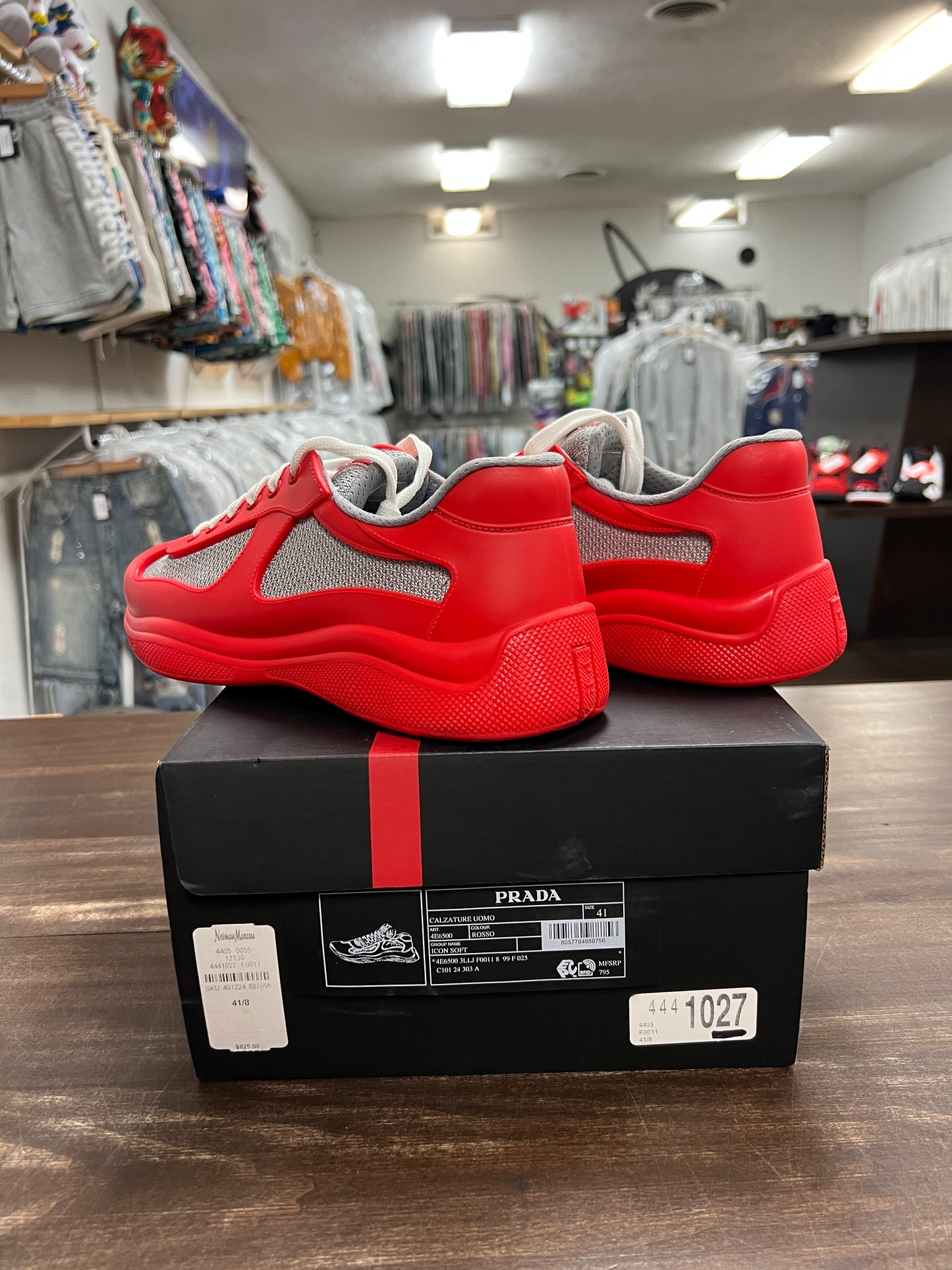 Prada America's Cup Soft Rubber Red