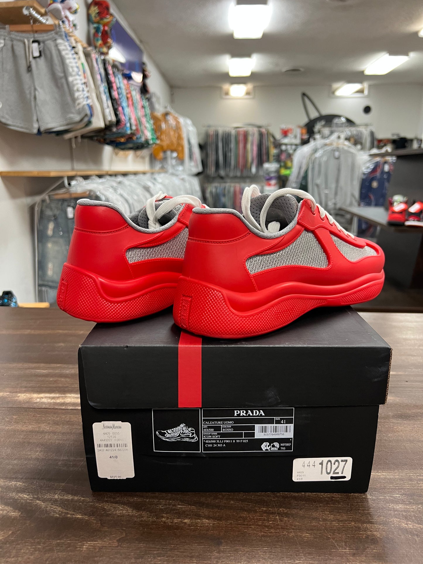 Prada America's Cup Soft Rubber Red