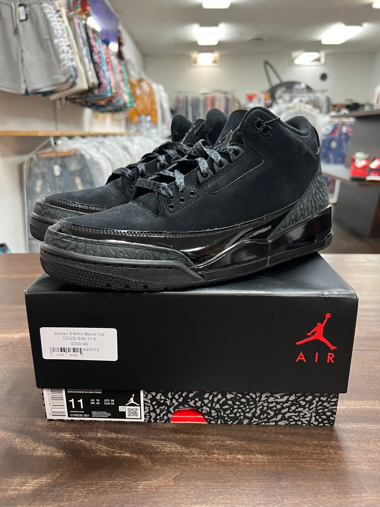 Jordan 3 Retro Black Cat (2025)