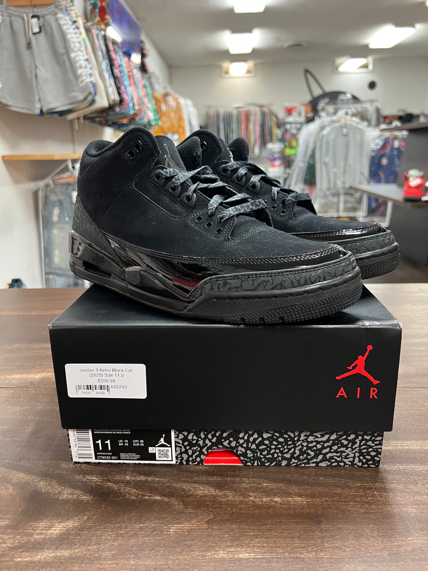 Jordan 3 Retro Black Cat (2025)