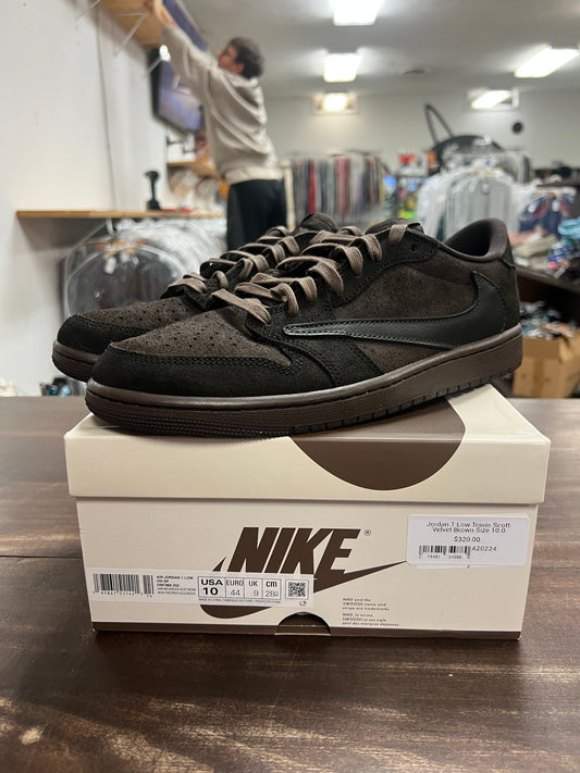 Jordan 1 Low Travis Scott Velvet Brown