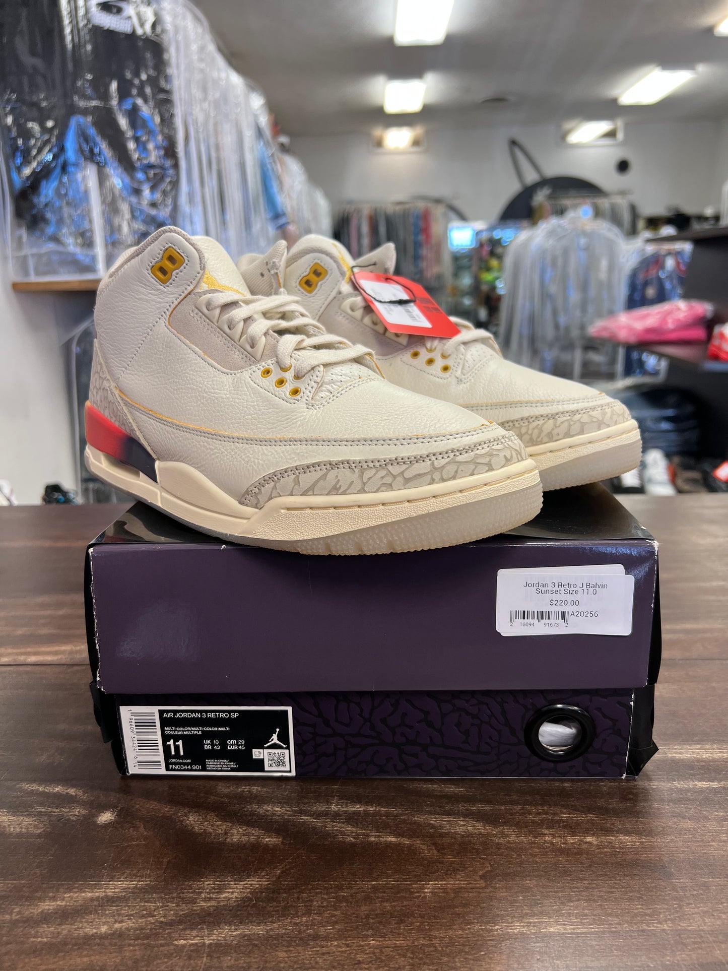 Jordan 3 Retro J Balvin Sunset