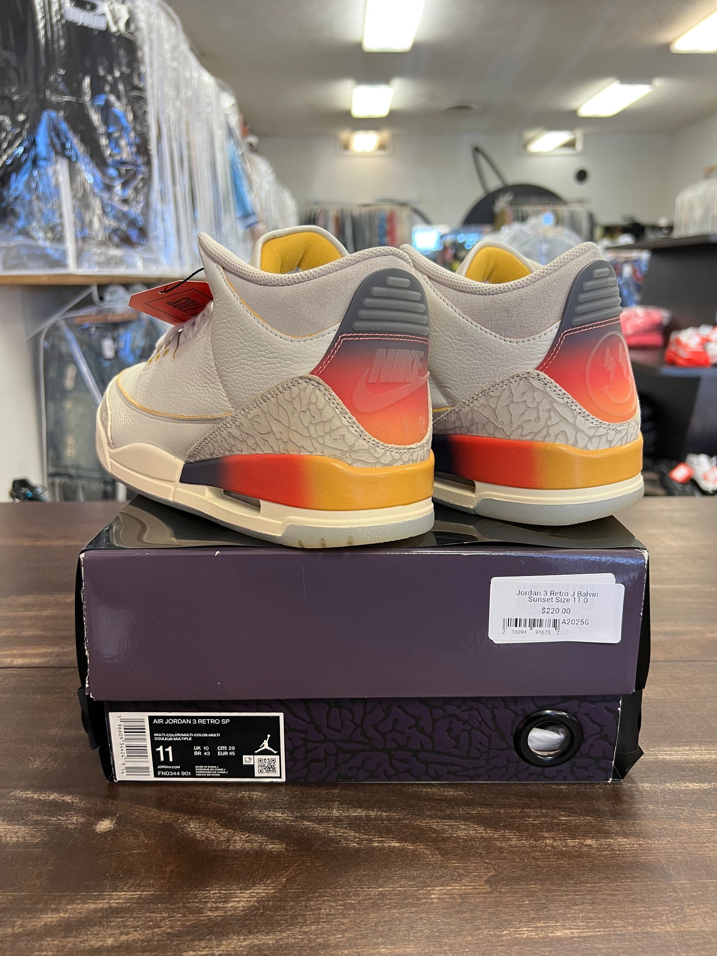 Jordan 3 Retro J Balvin Sunset