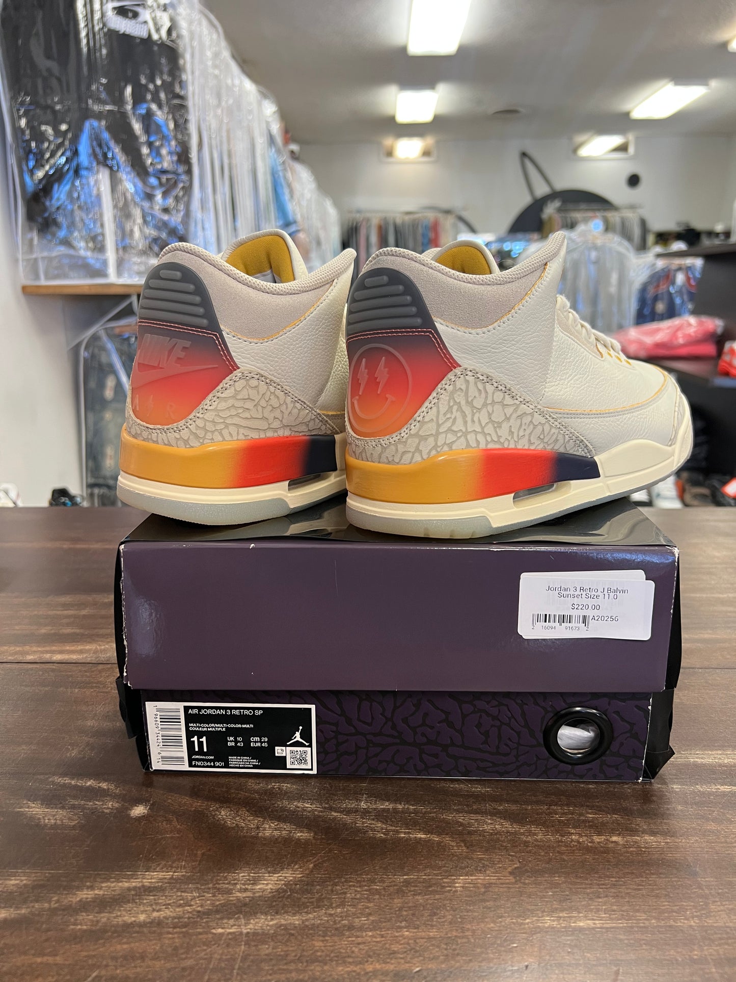 Jordan 3 Retro J Balvin Sunset