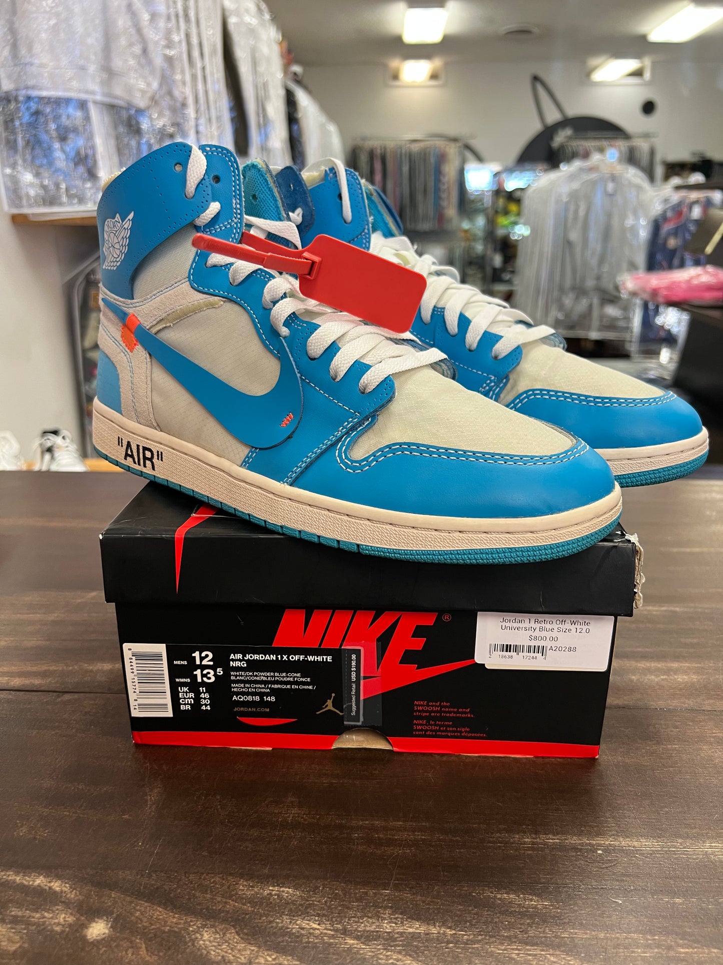 Jordan 1 Retro Off-White University Blue