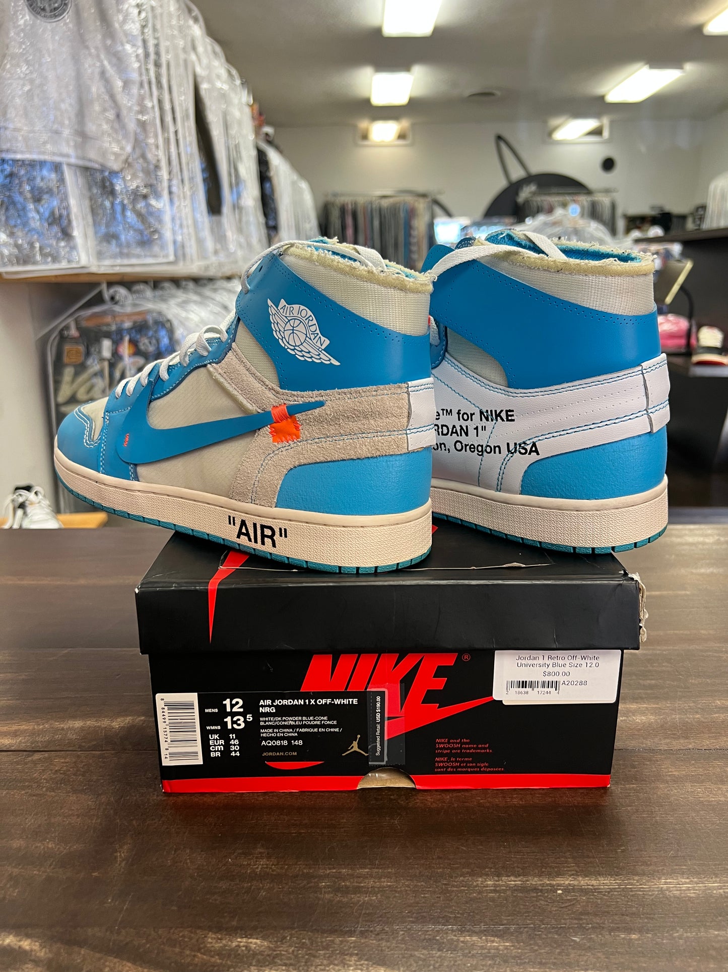 Jordan 1 Retro Off-White University Blue