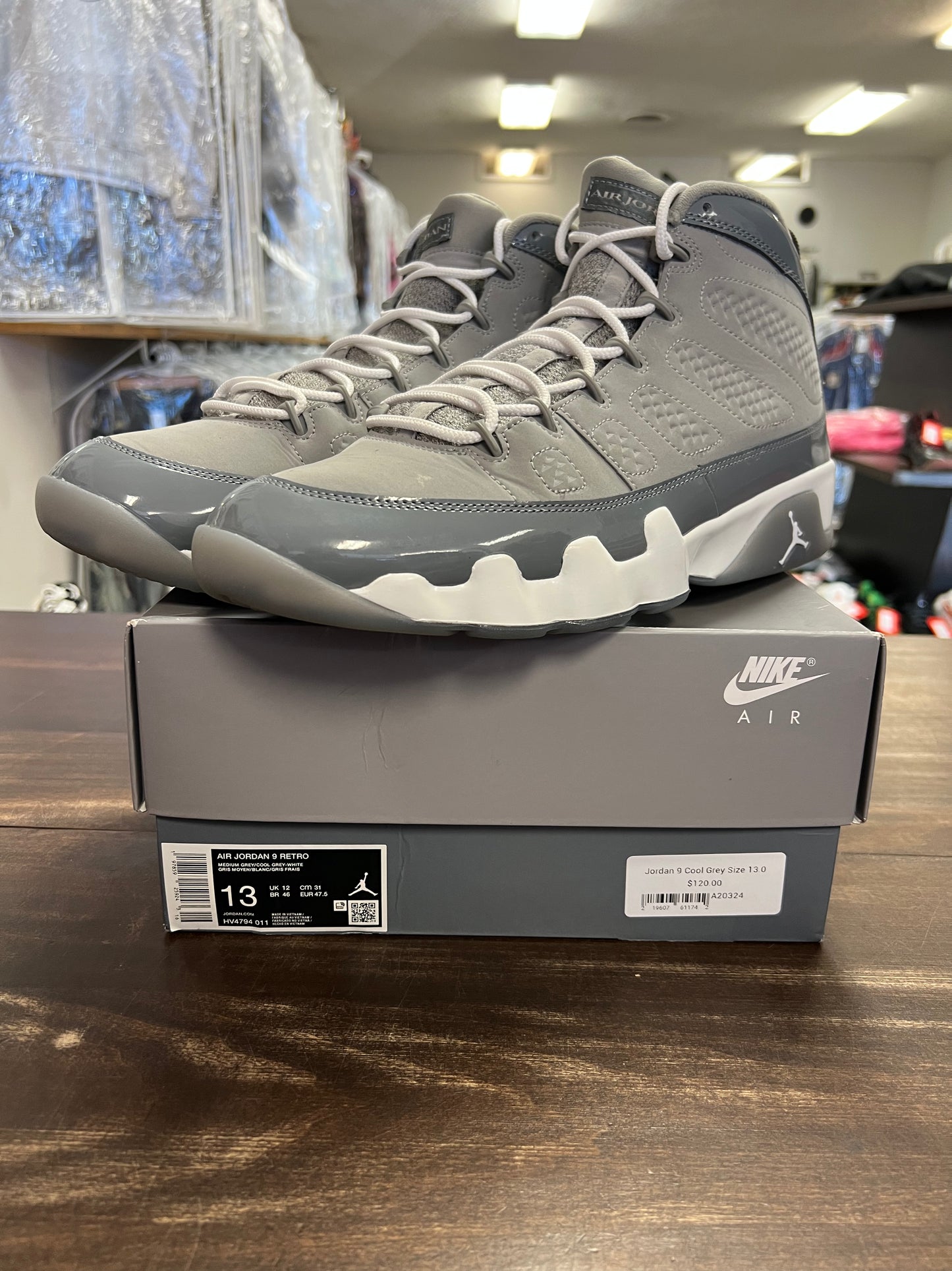 Jordan 9 Cool Grey