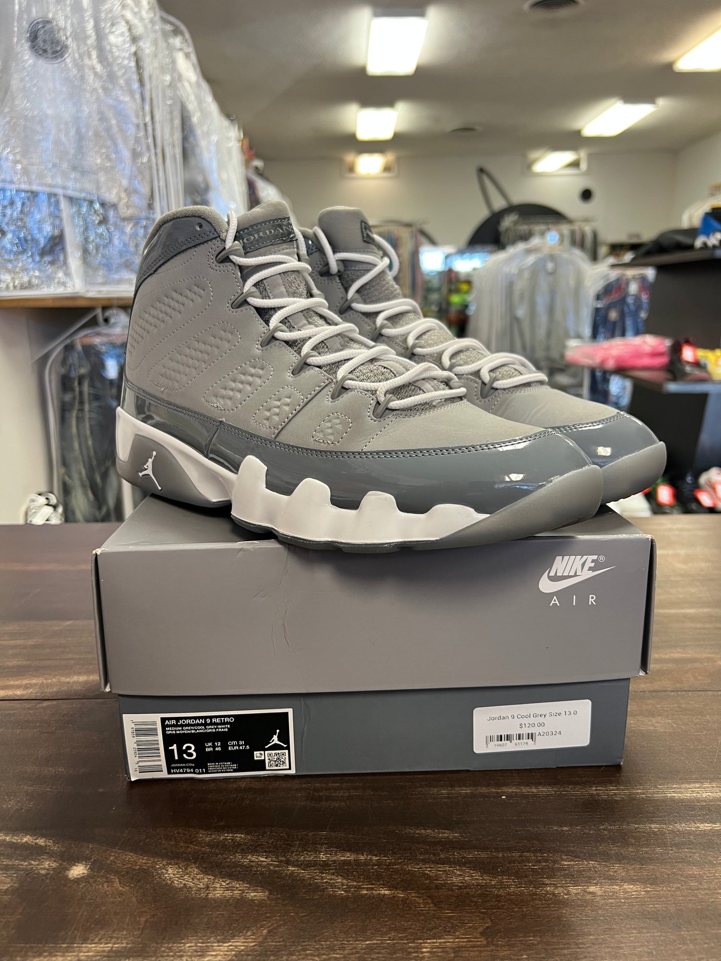 Jordan 9 Cool Grey