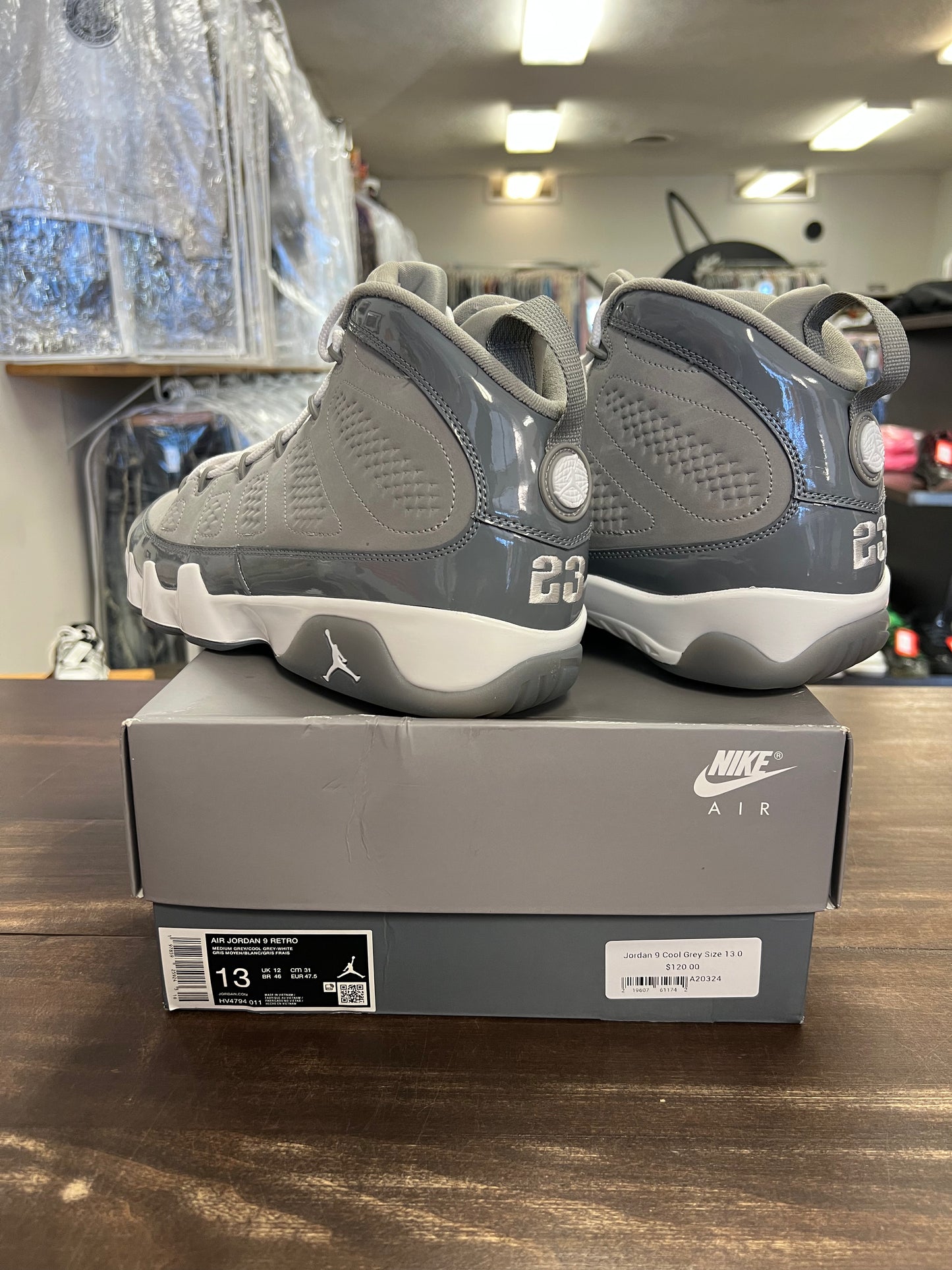 Jordan 9 Cool Grey