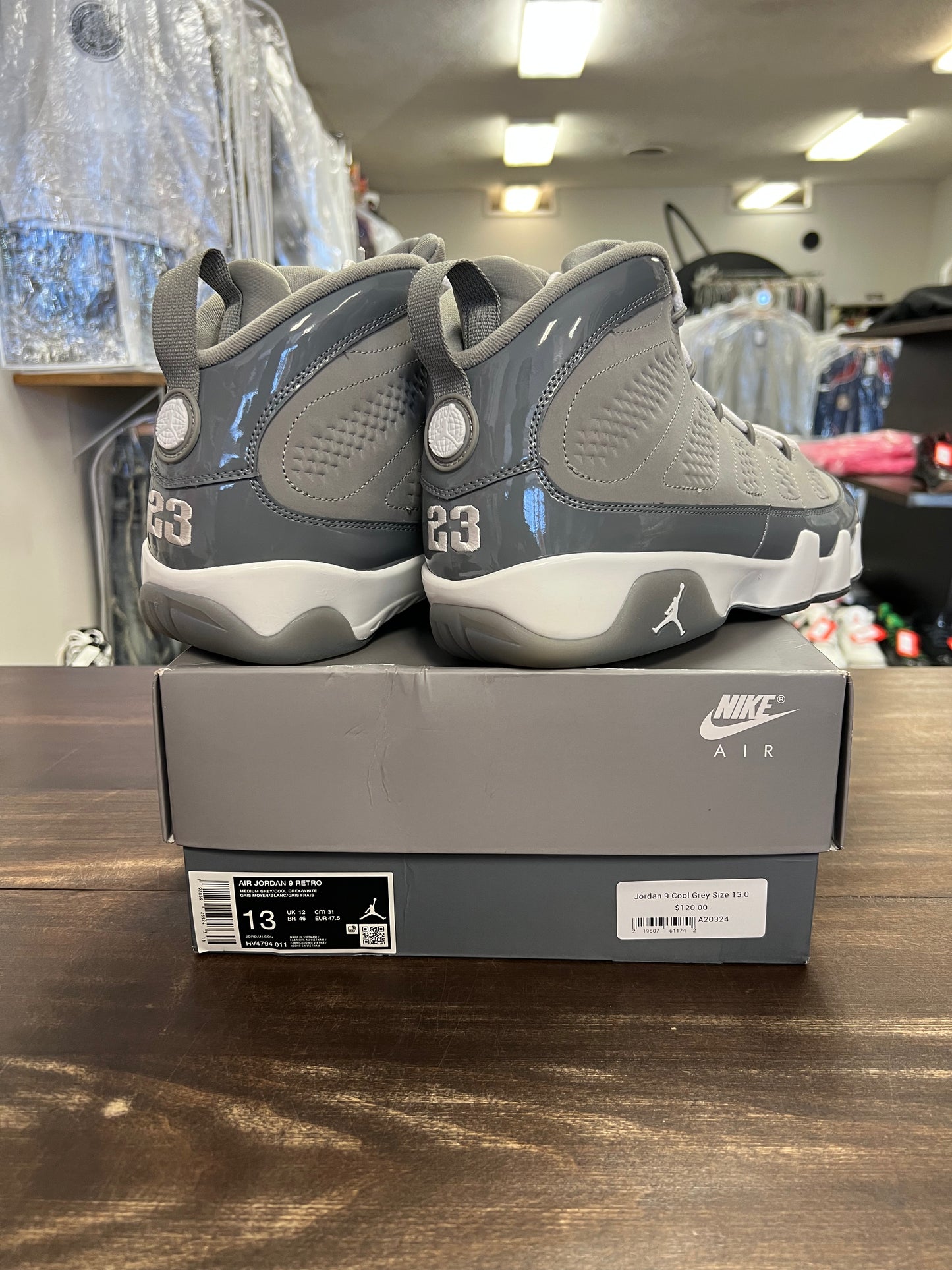 Jordan 9 Cool Grey