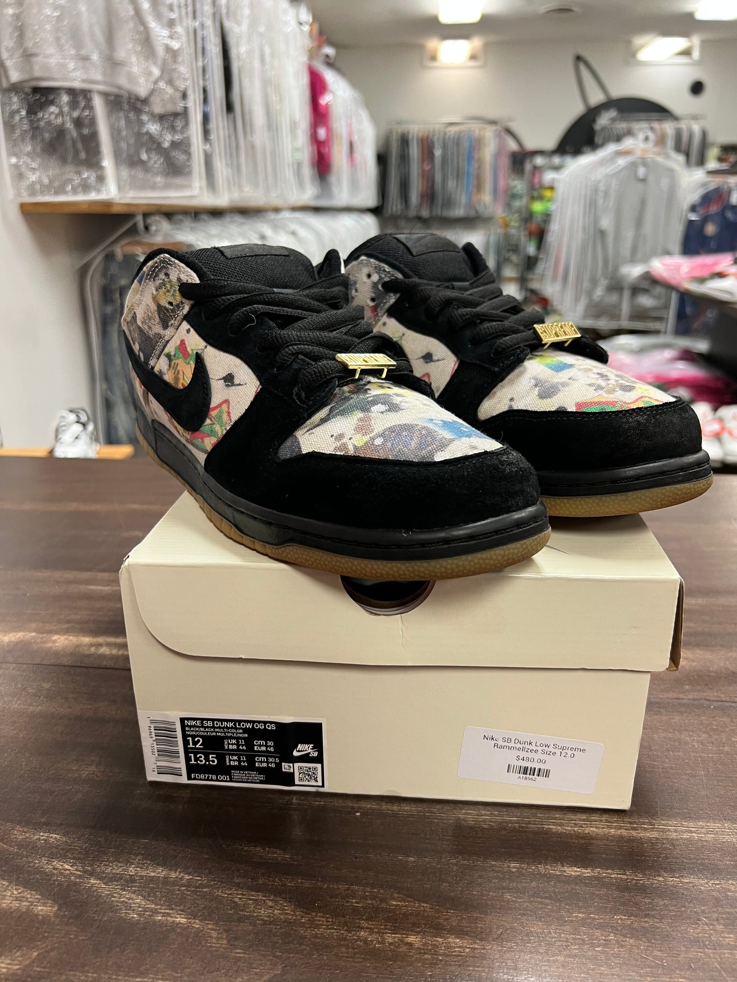 Nike SB Dunk Low Supreme Rammellzee