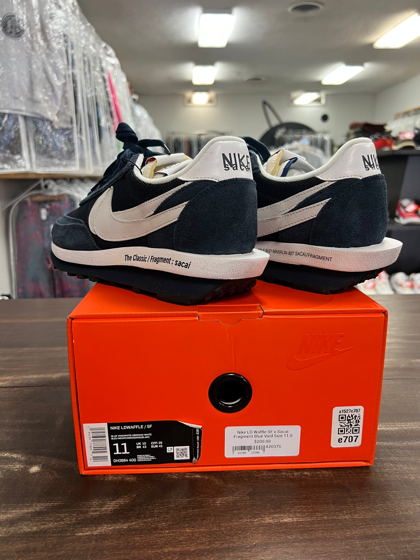 Nike LD Waffle SF x Sacai Fragment Blue Void