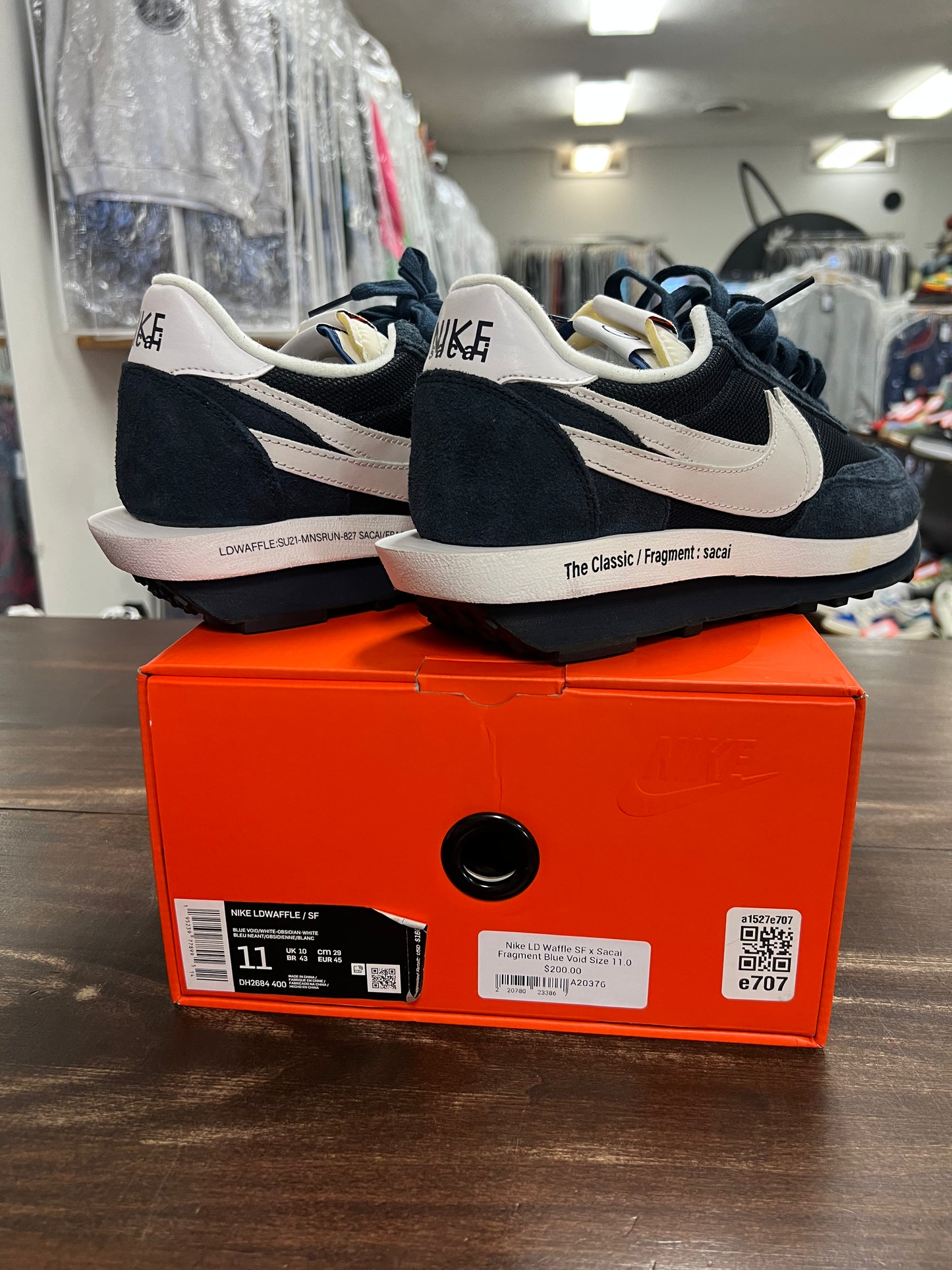 Nike LD Waffle SF x Sacai Fragment Blue Void