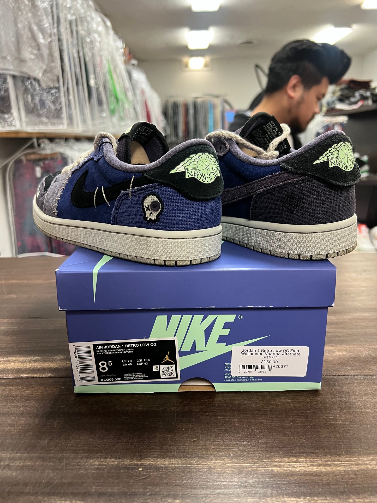 Jordan 1 Retro Low OG Zion Williamson Voodoo Alternate