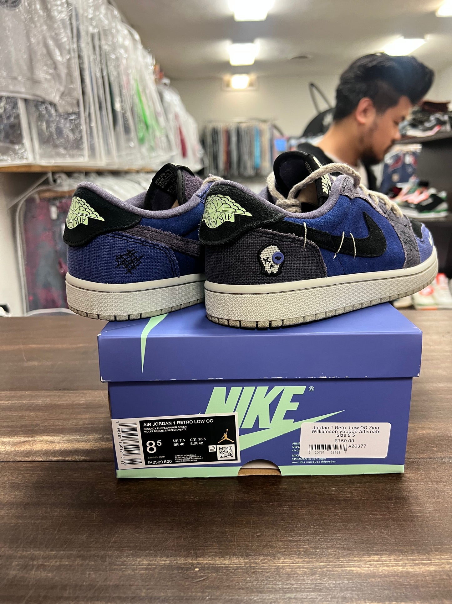 Jordan 1 Retro Low OG Zion Williamson Voodoo Alternate