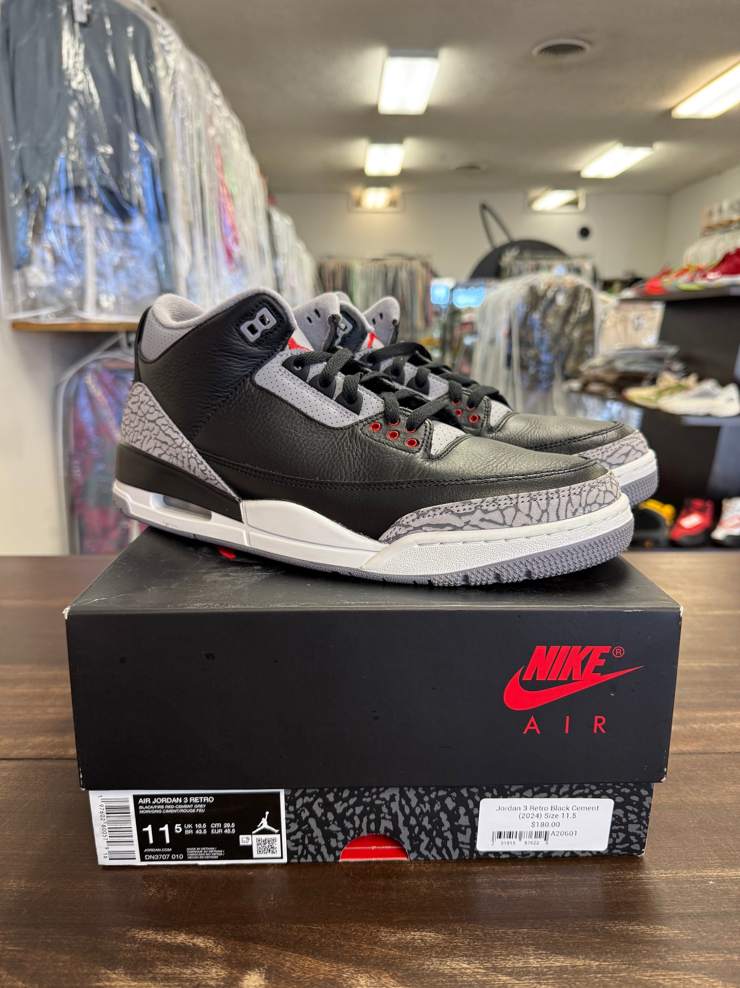 Jordan 3 Retro Black Cement (2024)