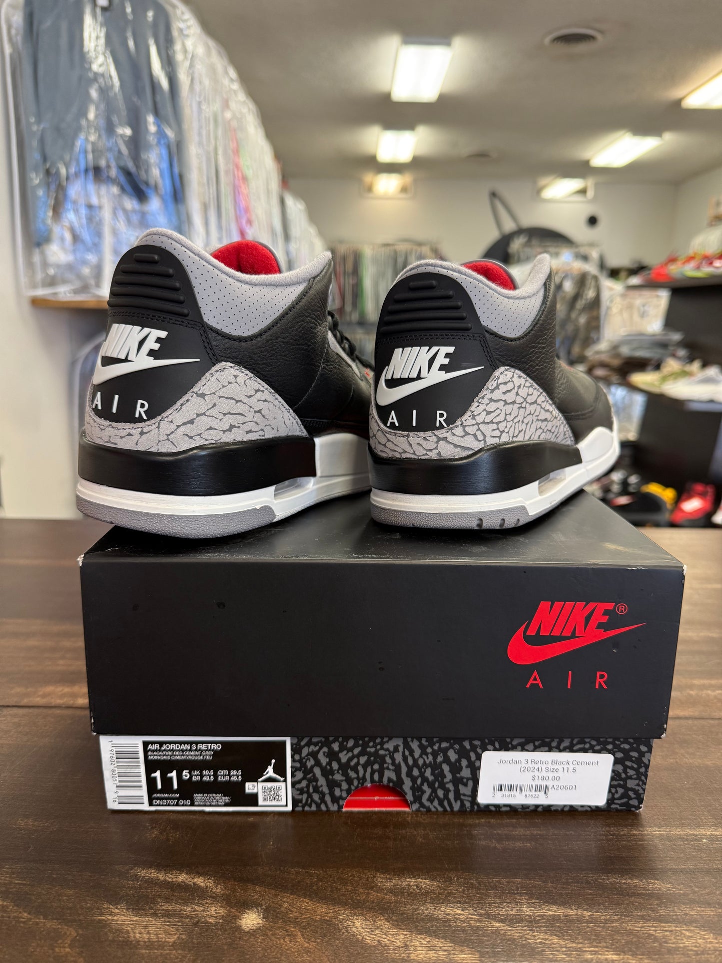 Jordan 3 Retro Black Cement (2024)