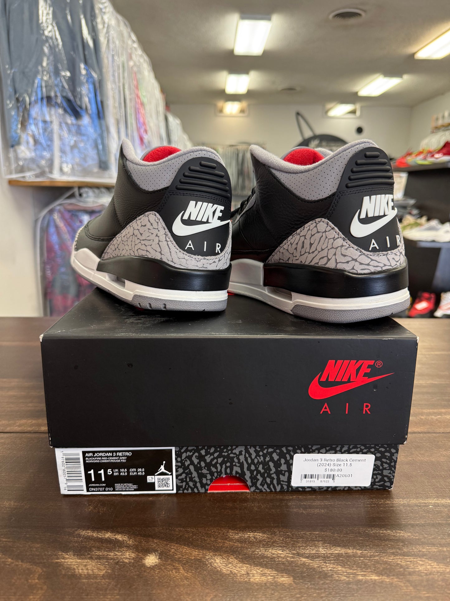 Jordan 3 Retro Black Cement (2024)