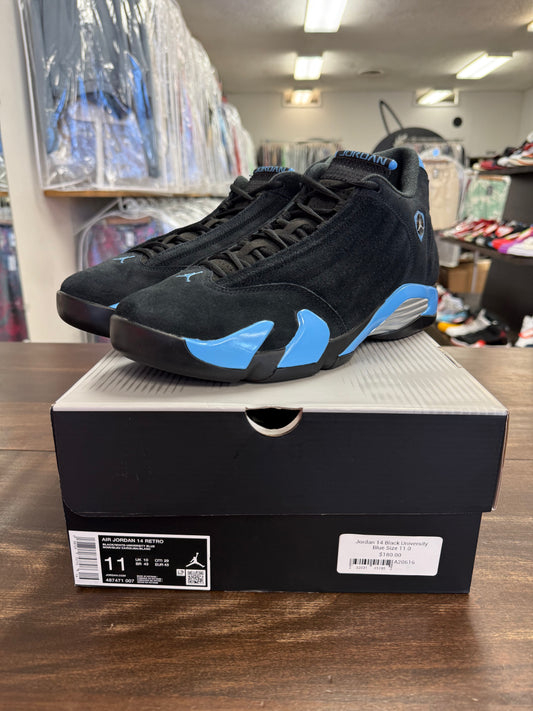 Jordan 14 Black University Blue