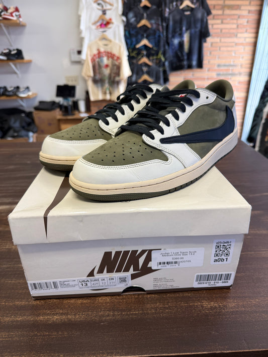 Jordan 1 Low Travis Scott Medium Olive