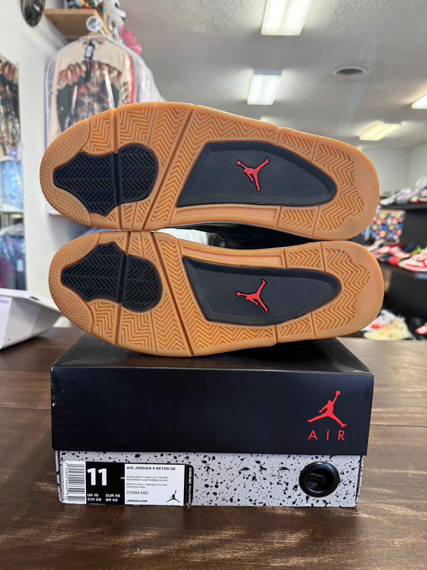 Jordan 4 Retro Laser Black Gum