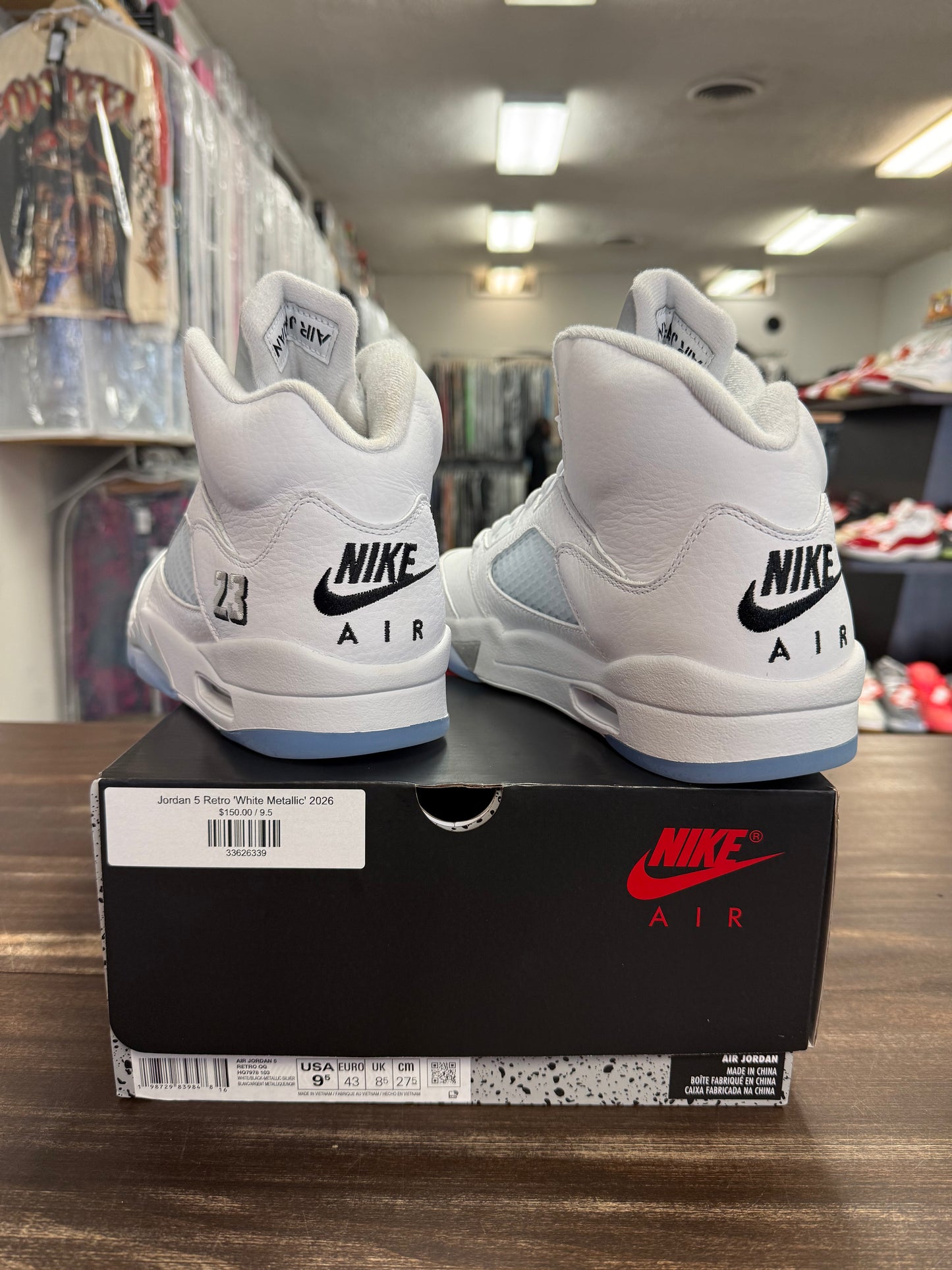 Jordan 5 Retro 'White Metallic' 2026