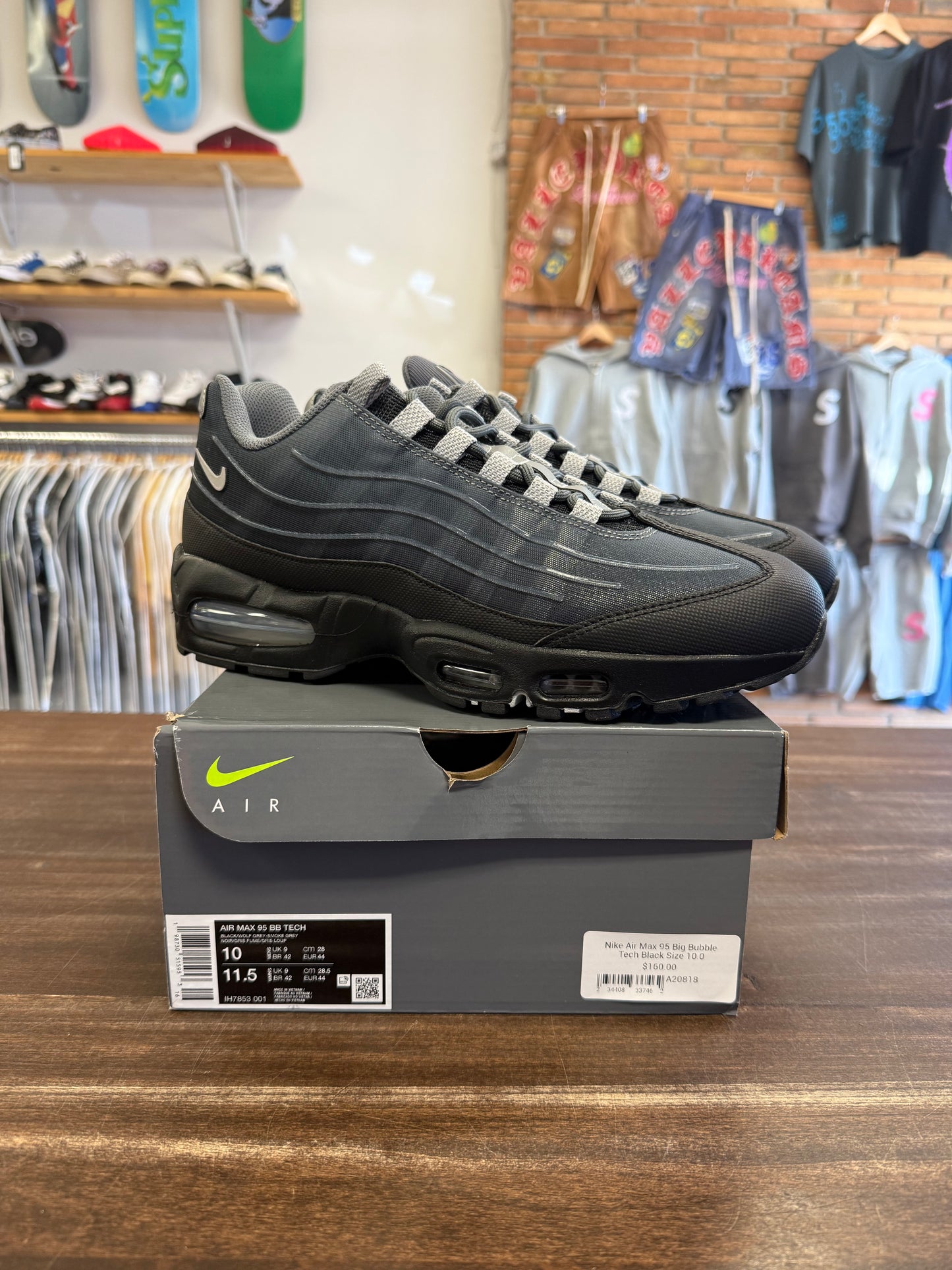 Nike Air Max 95 Big Bubble Tech Black