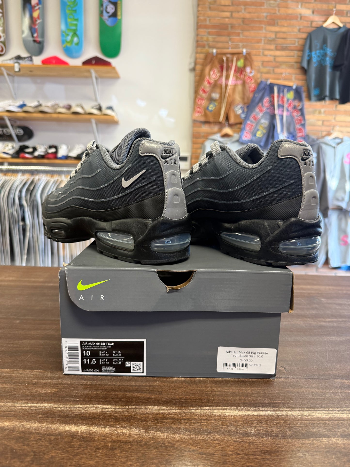 Nike Air Max 95 Big Bubble Tech Black